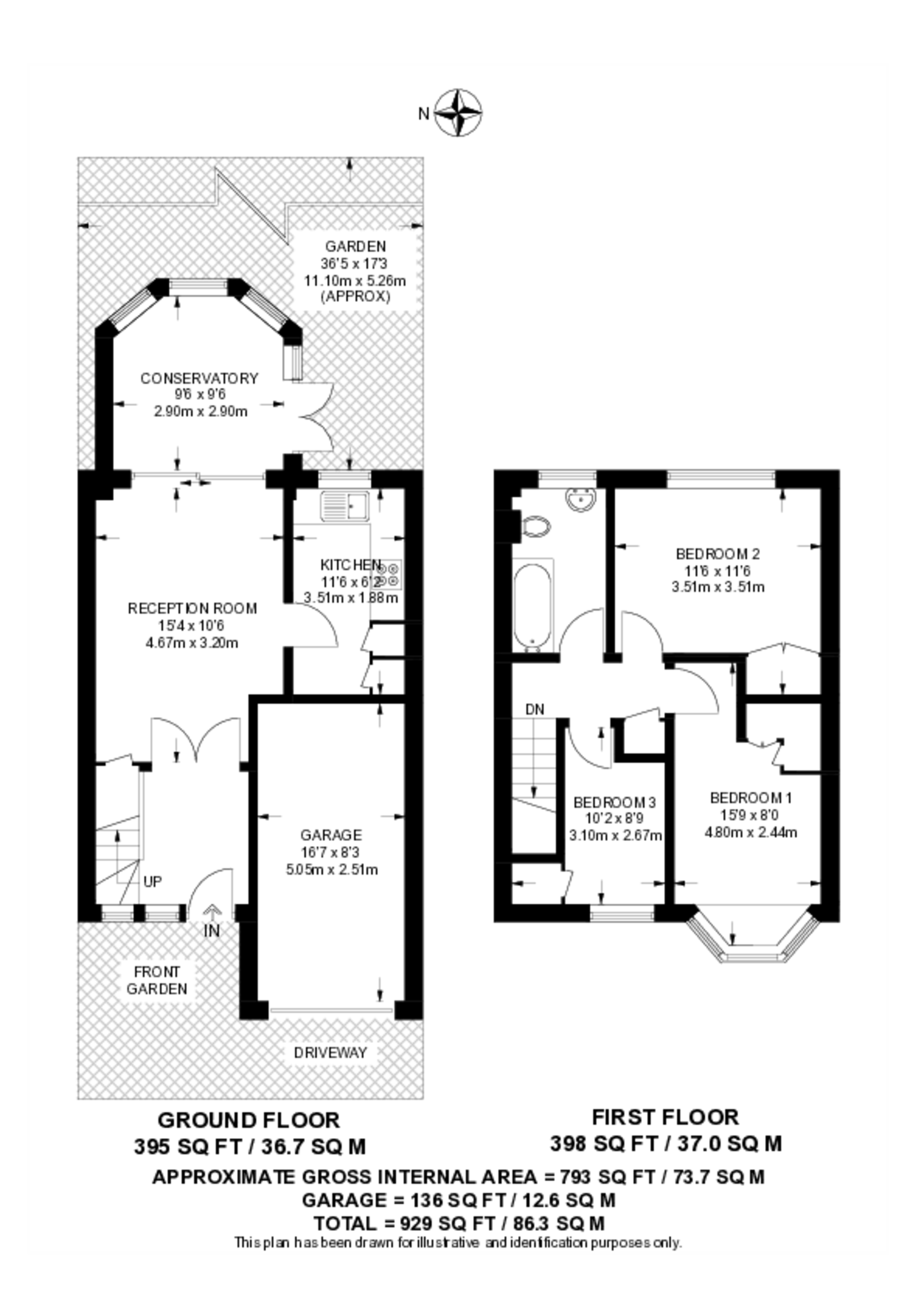 Allan Close, New Malden floorplan