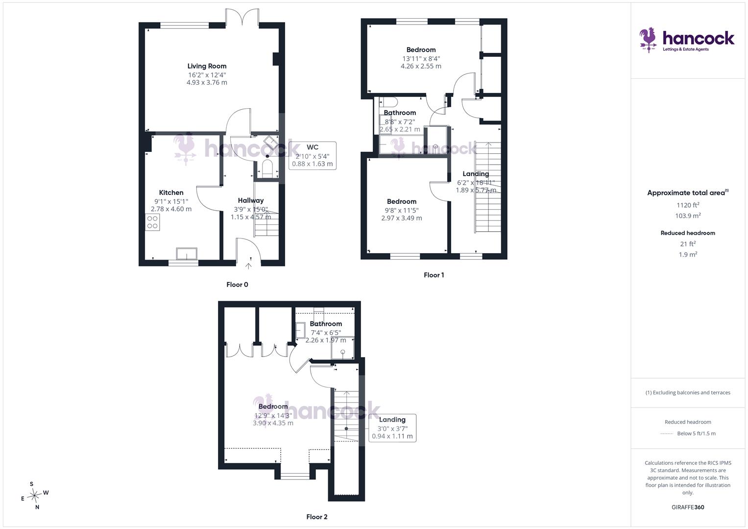 6, Rudkin Place, Fishbourne floorplan