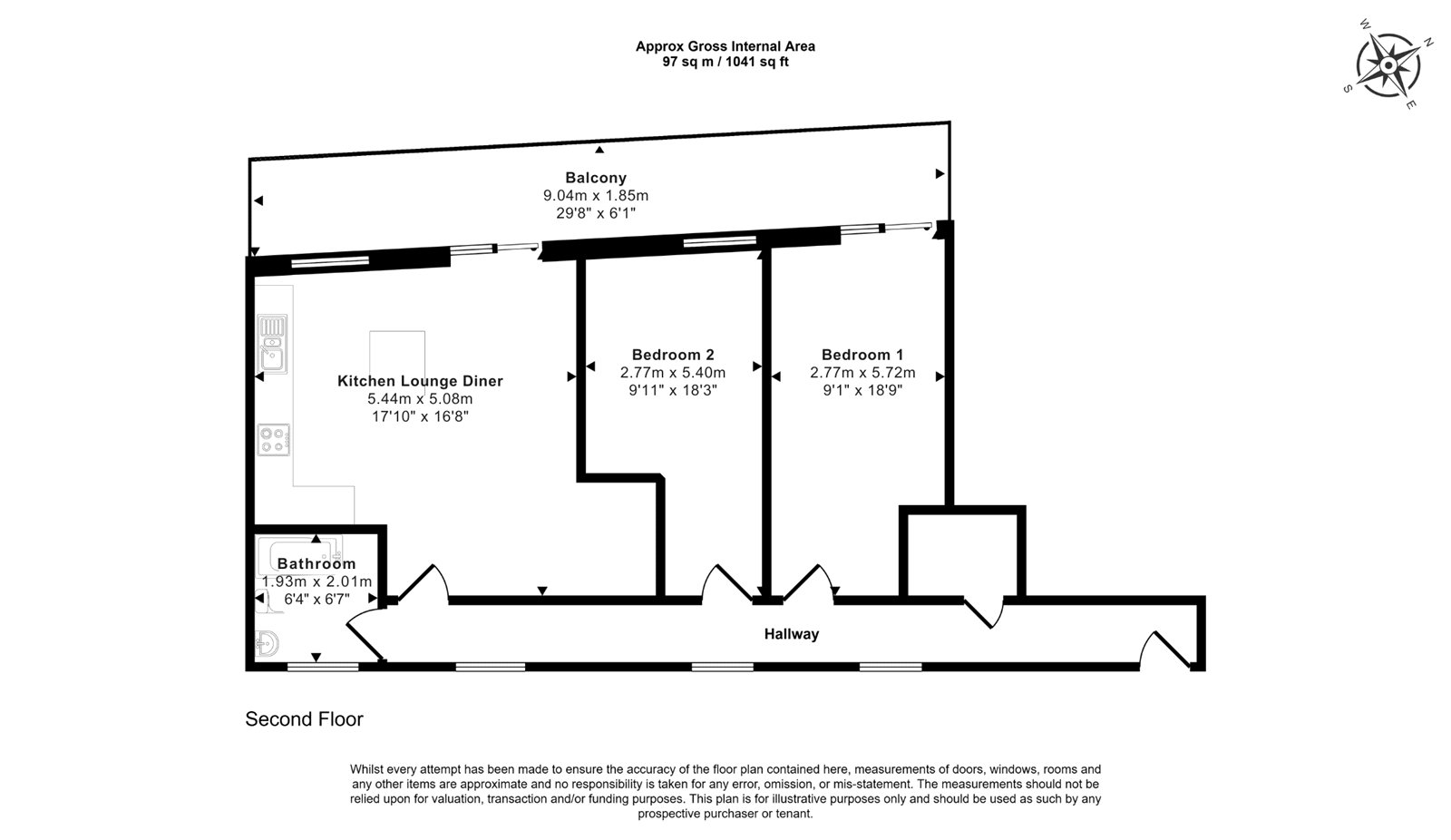 9, Kirby Court, 21, Upper Wickham Lane, Kent floorplan