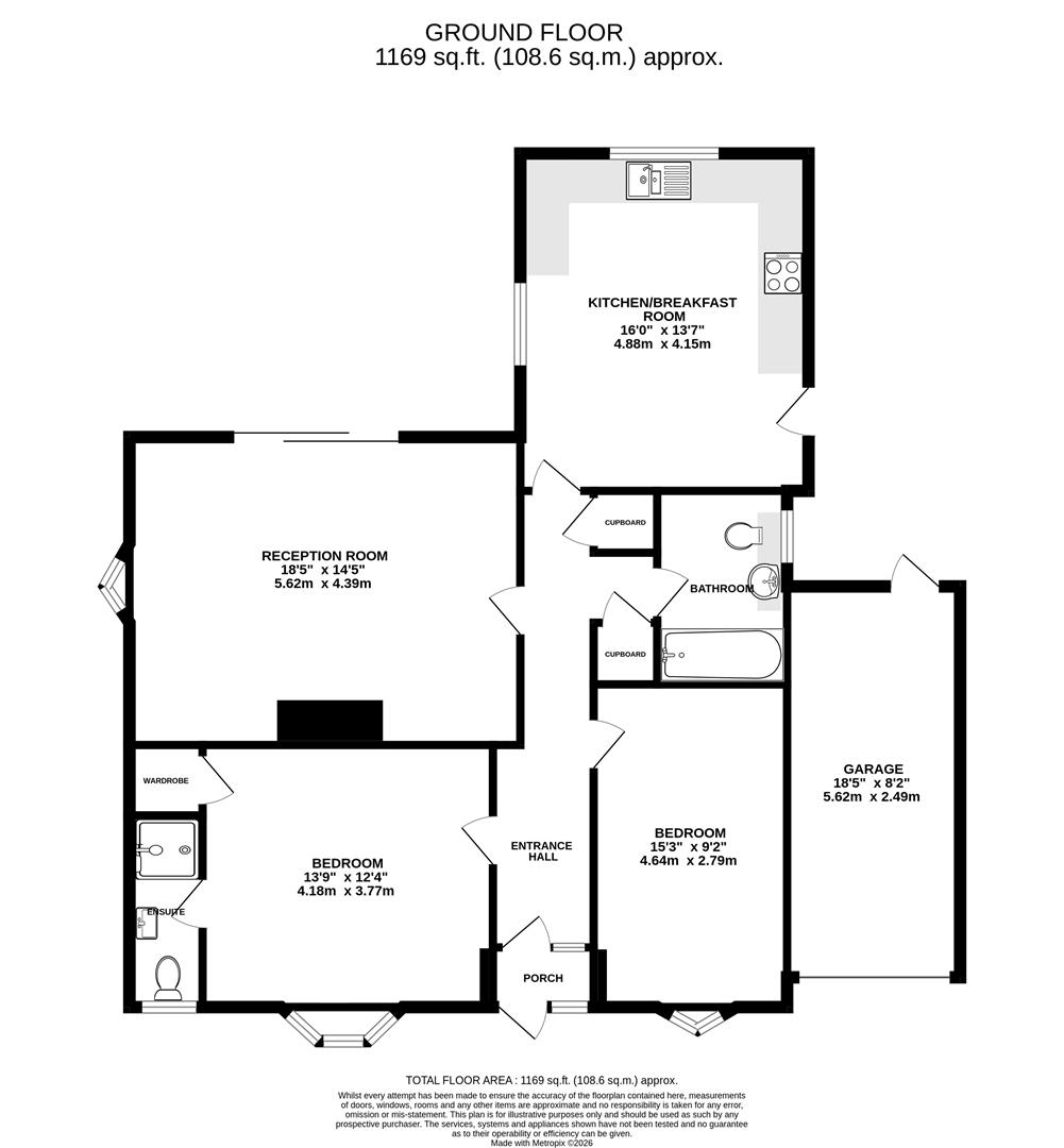 1, St. Georges Close, Brentwood floorplan