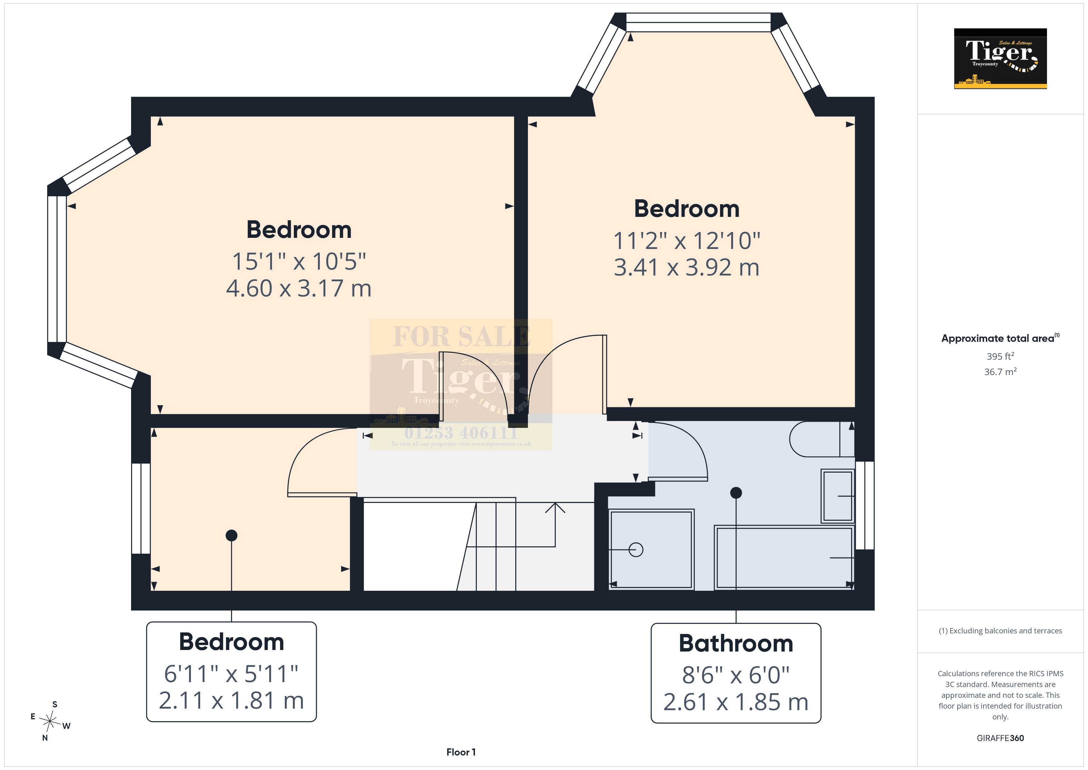 117, Grasmere Road, Blackpool floorplan