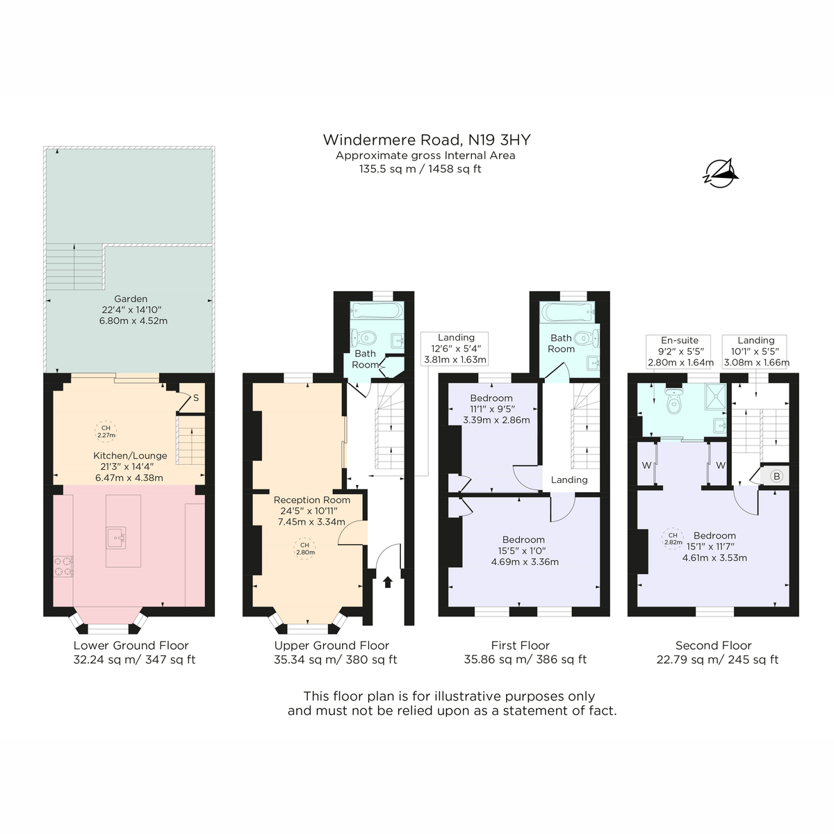 5, Windermere Road, London floorplan