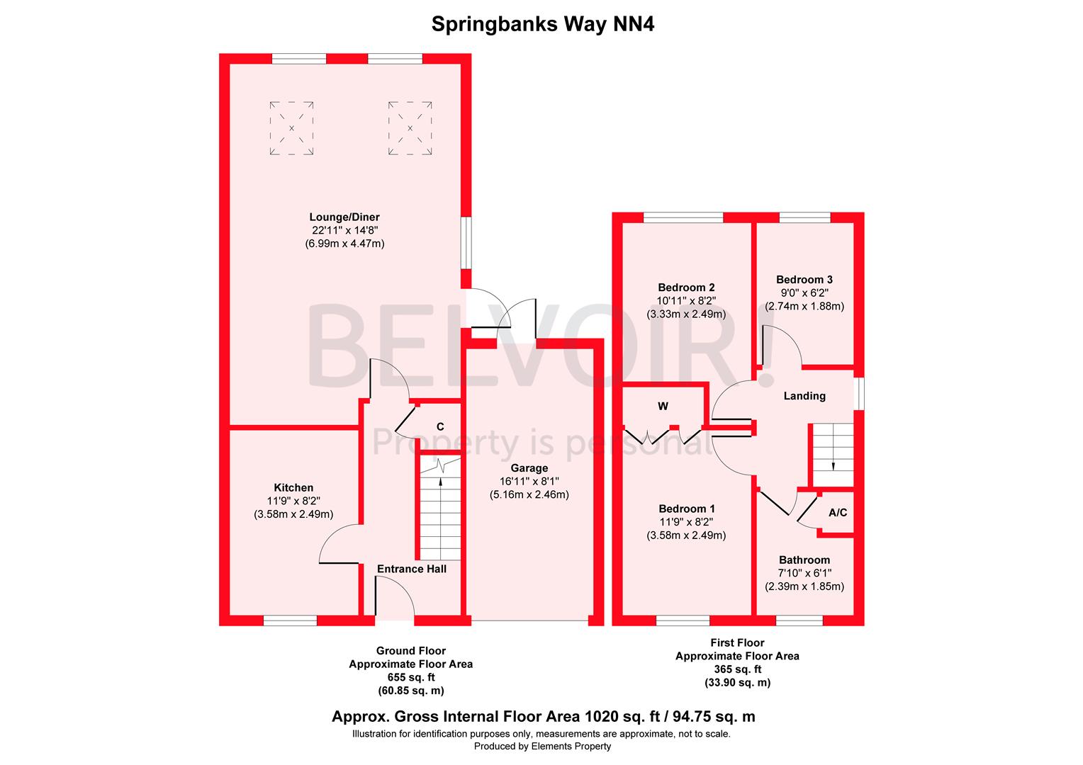 28, Springbanks Way, Northampton floorplan