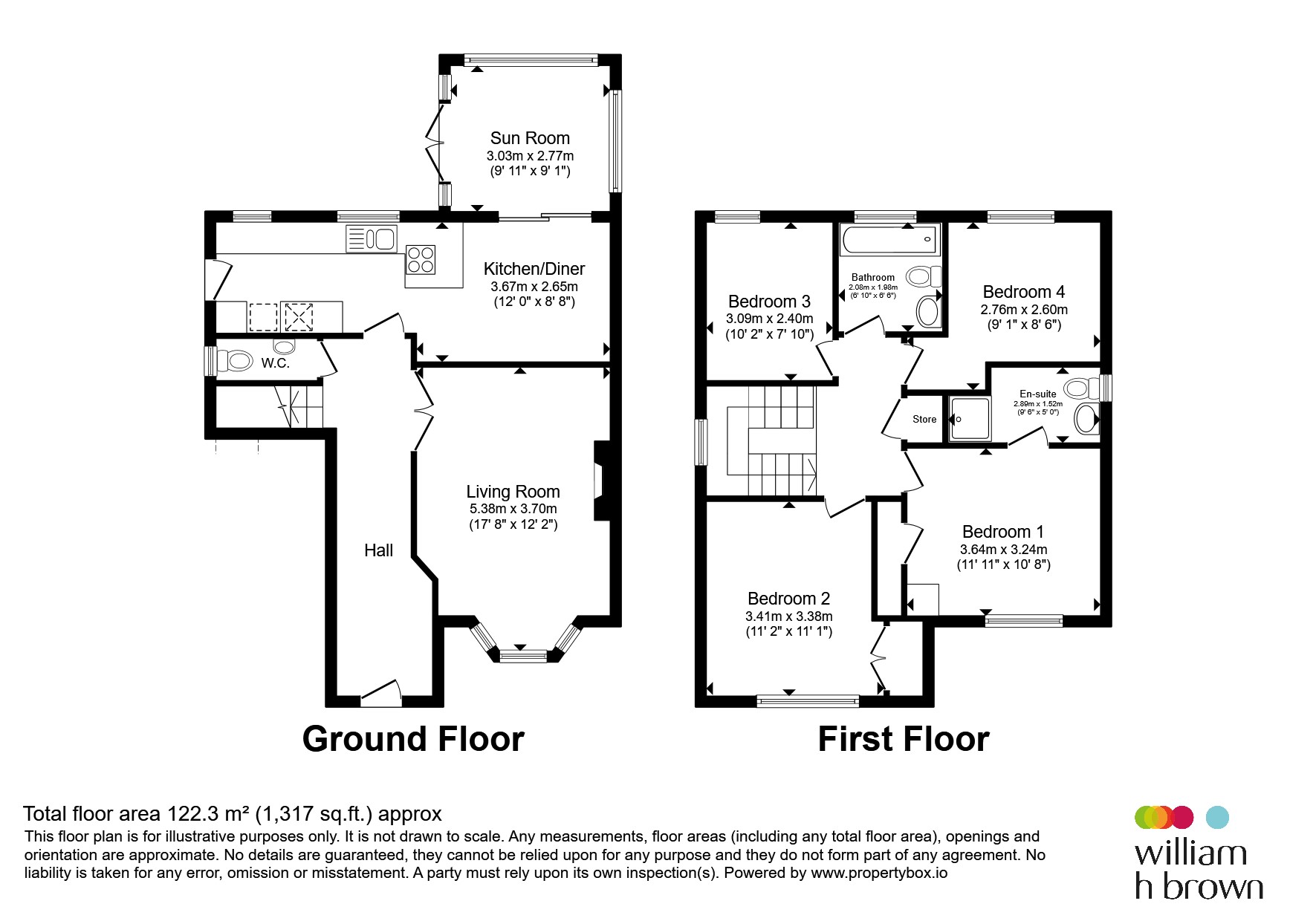 57, Thistledown Drive, Bury St. Edmunds floorplan
