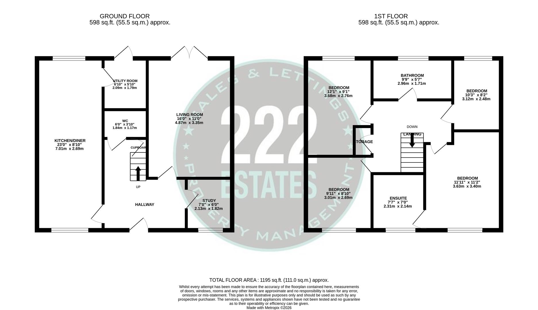 113, Rylands Drive, Warrington floorplan