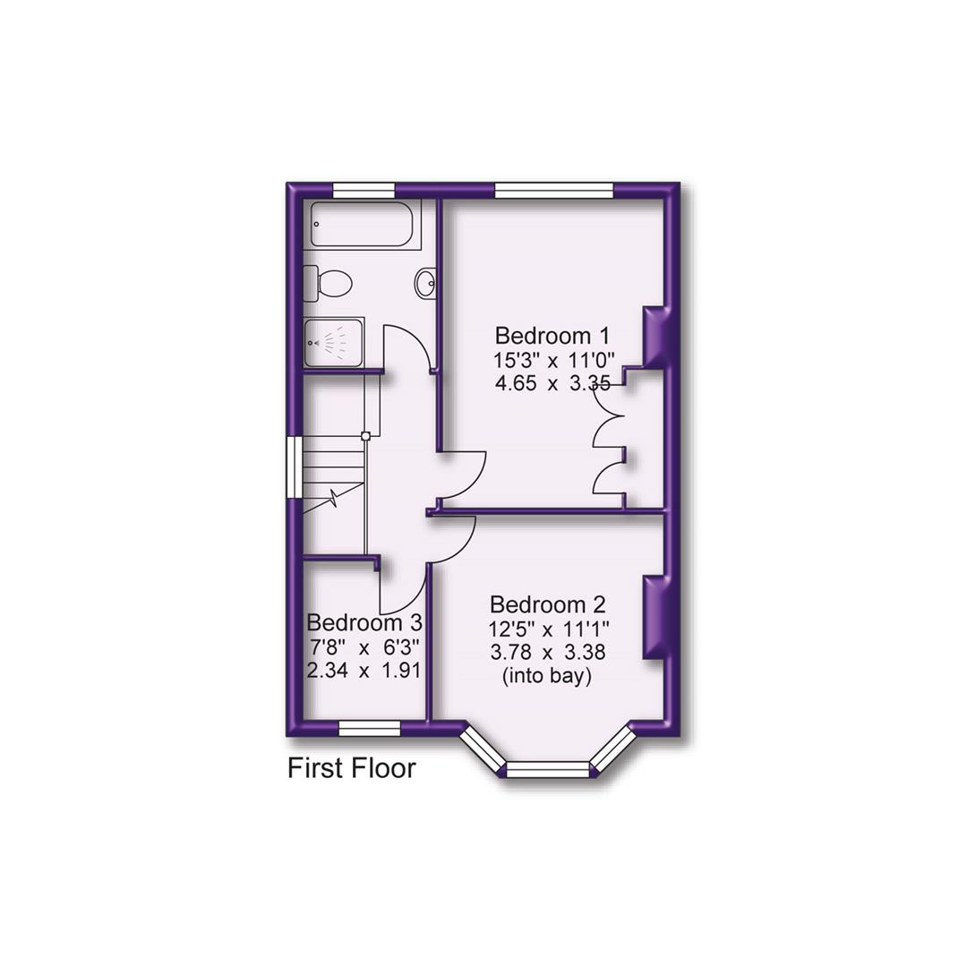 34, Grasmere Road, Sale floorplan