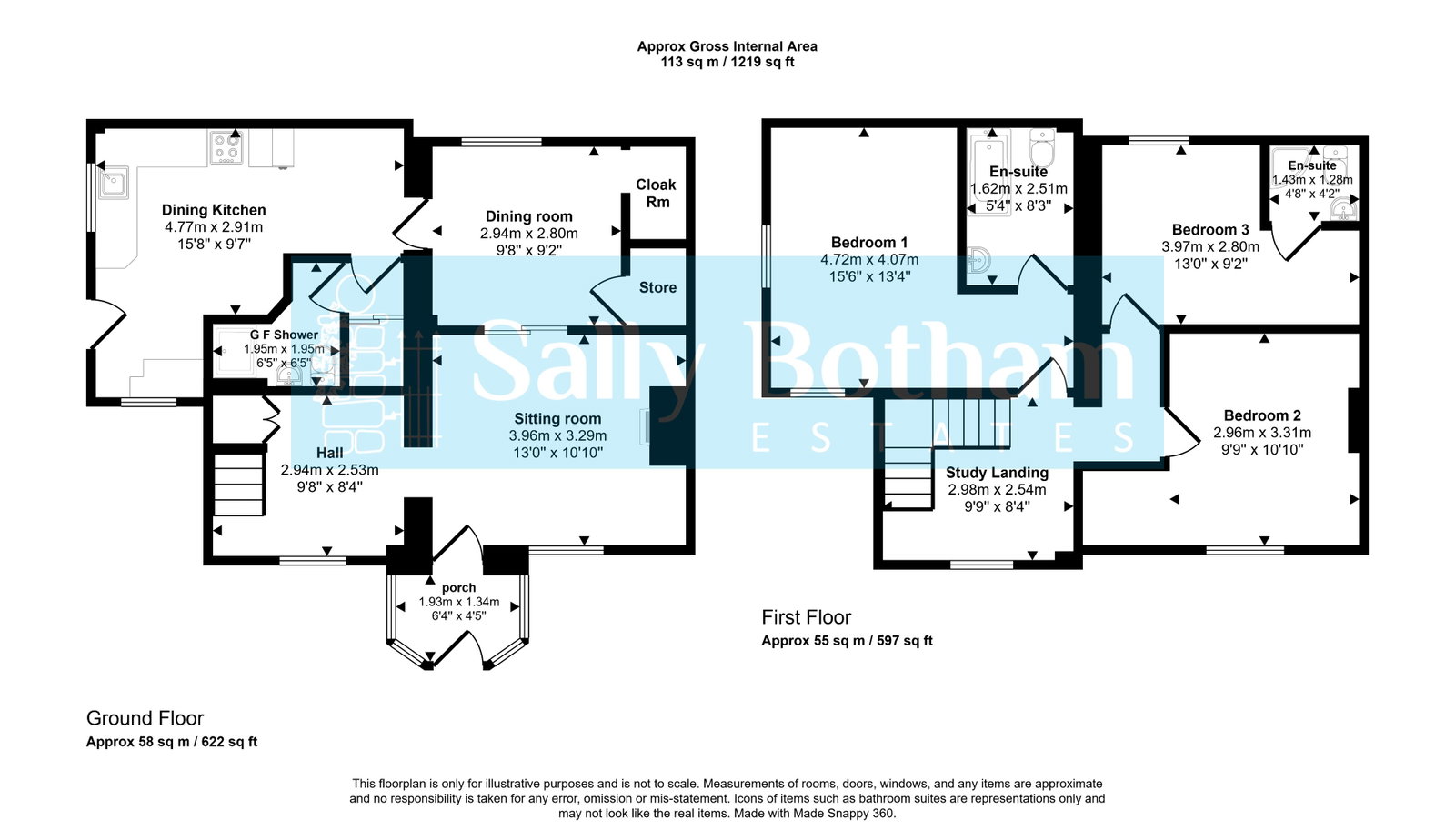 272, Smedley Street, Matlock floorplan