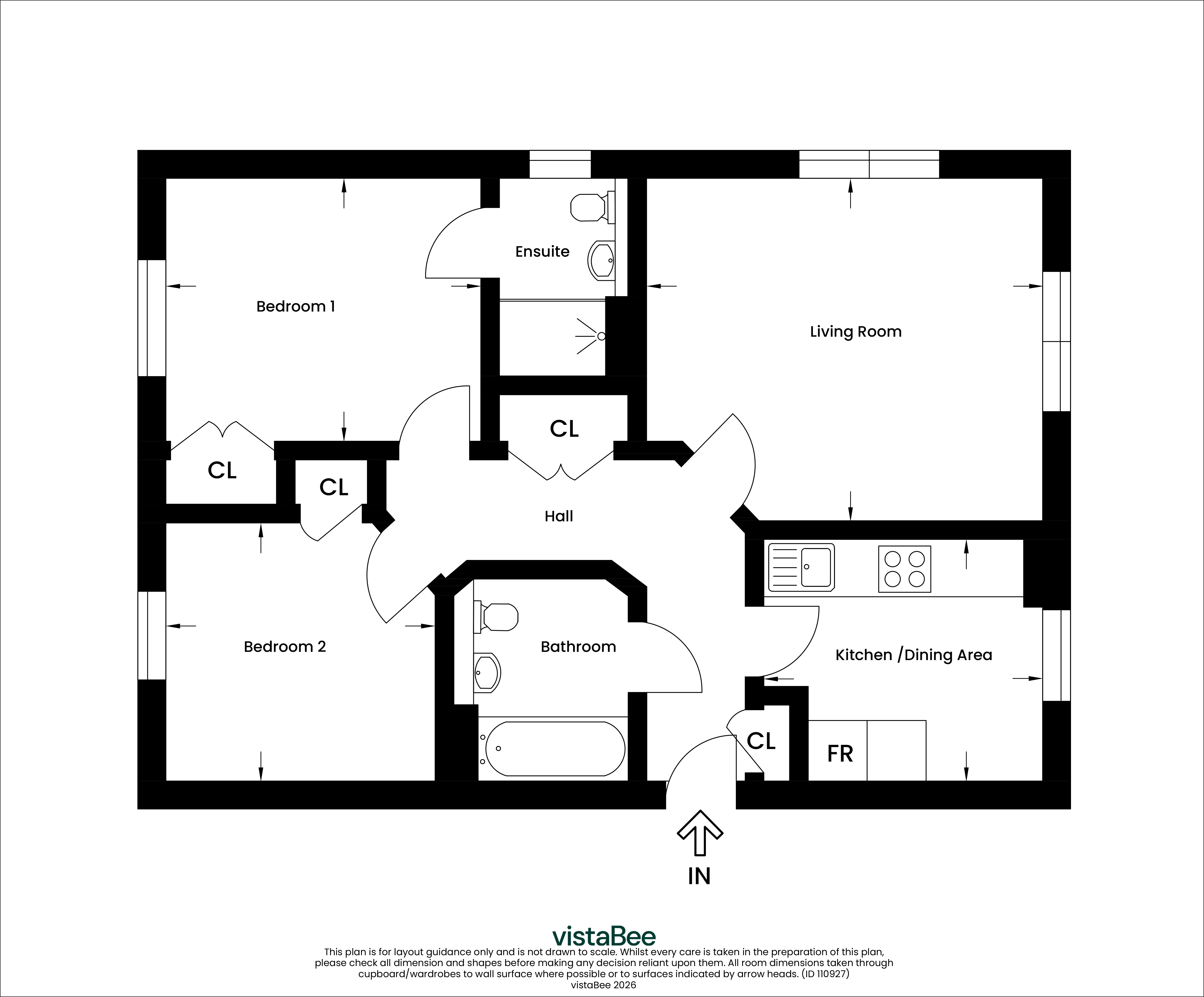 2/3, 1, Antonine Gate, Clydebank floorplan