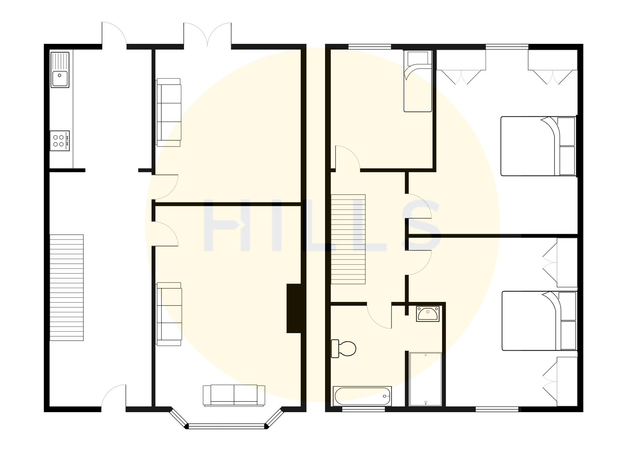 1 Beeley Street, Salford floorplan