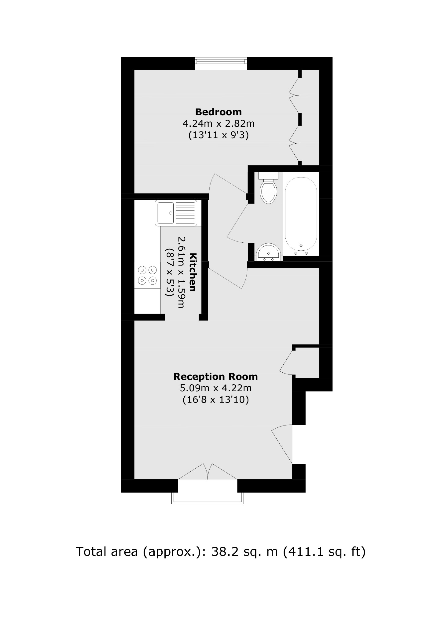 Aslett Street, London floorplan