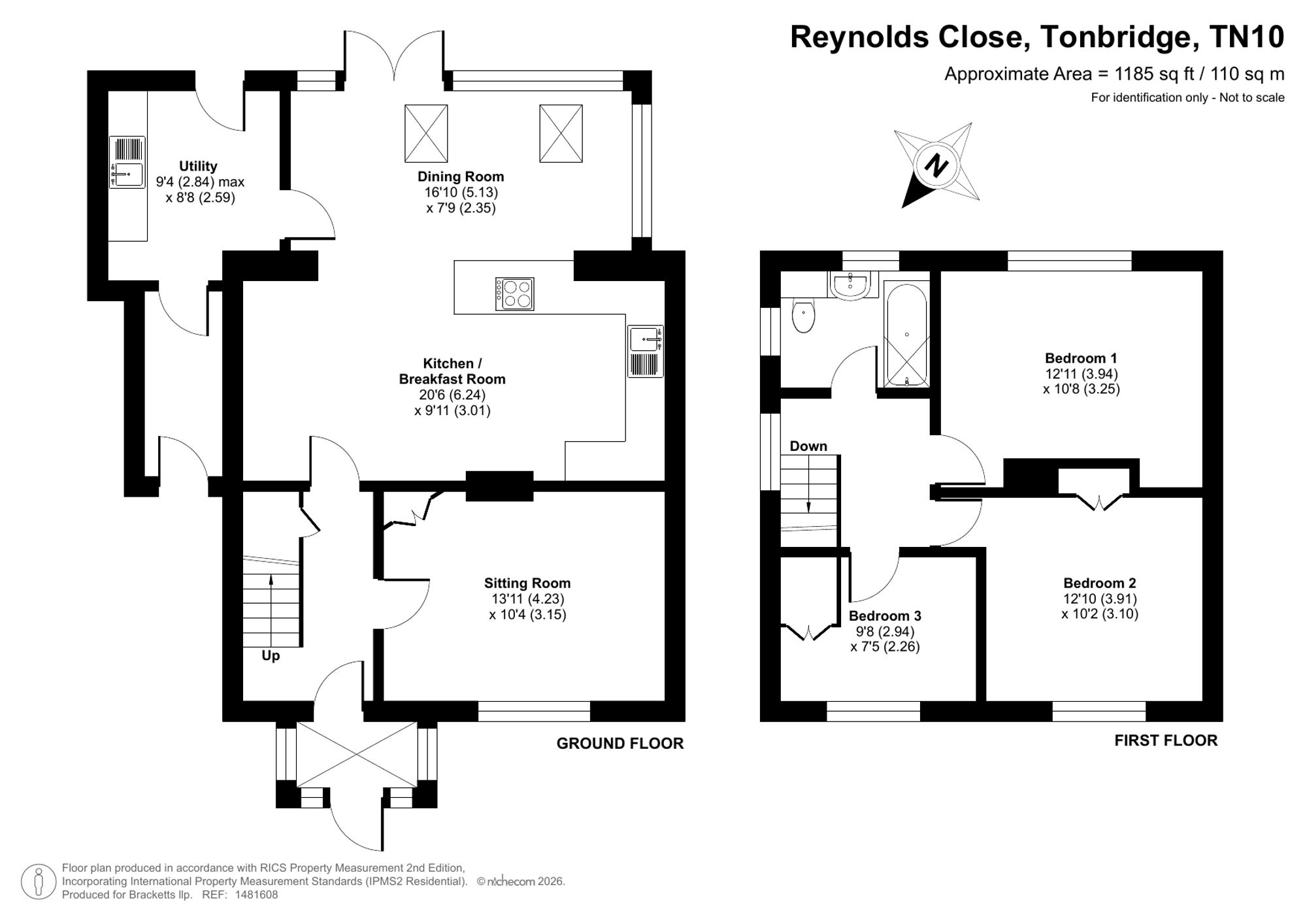 20 Reynolds Close, Tonbridge floorplan