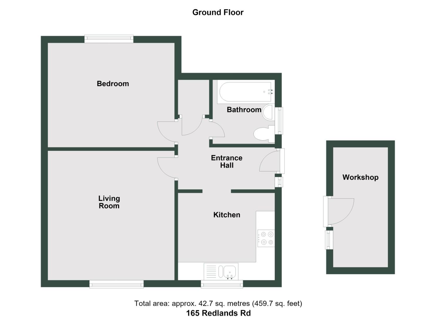 165, Redlands Road, Penarth floorplan