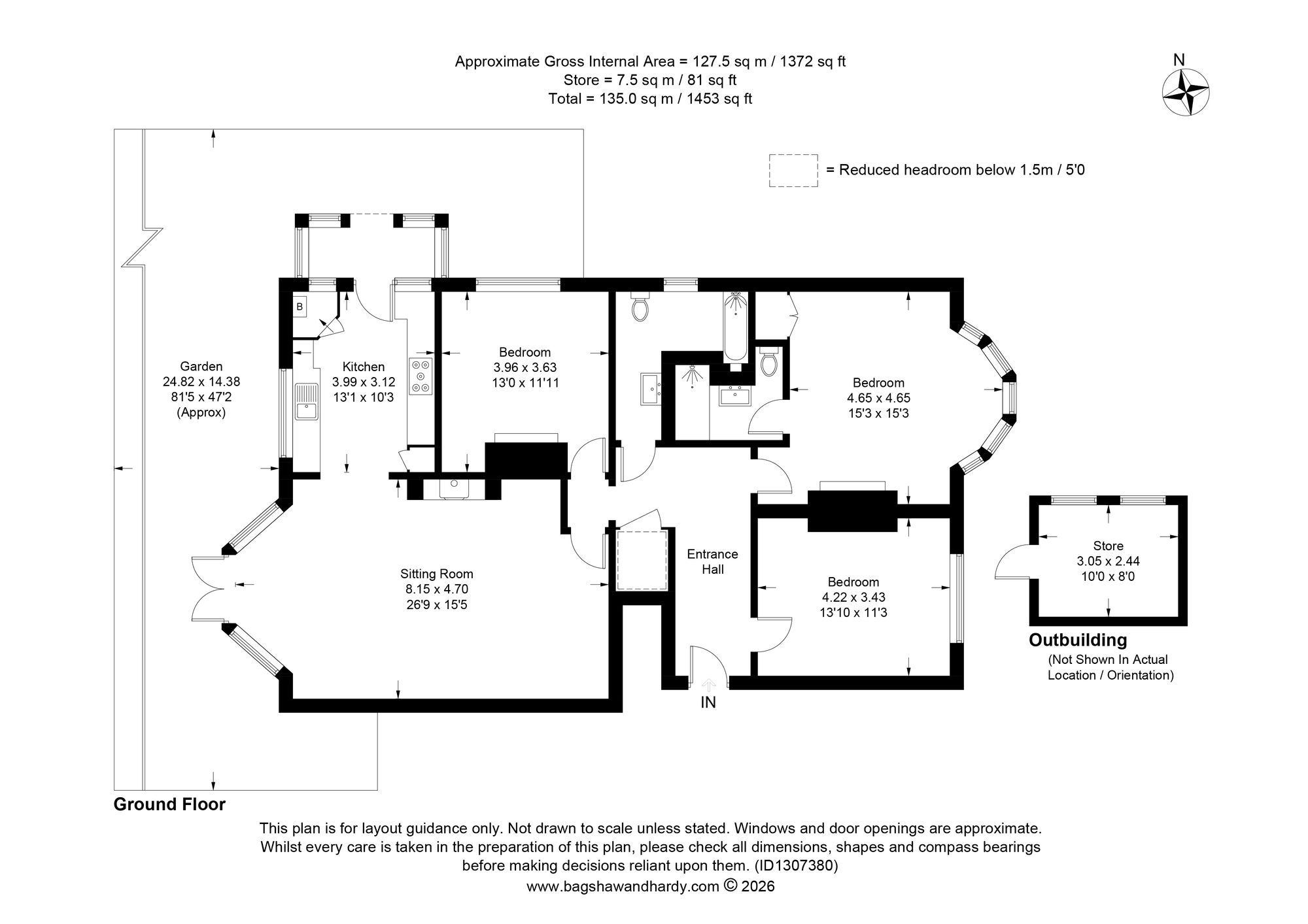 Flat 1, 147 St. Johns Road, Tunbridge Wells floorplan