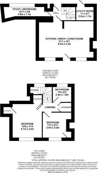 Swallow Cottage, Tregony Road, Truro floorplan