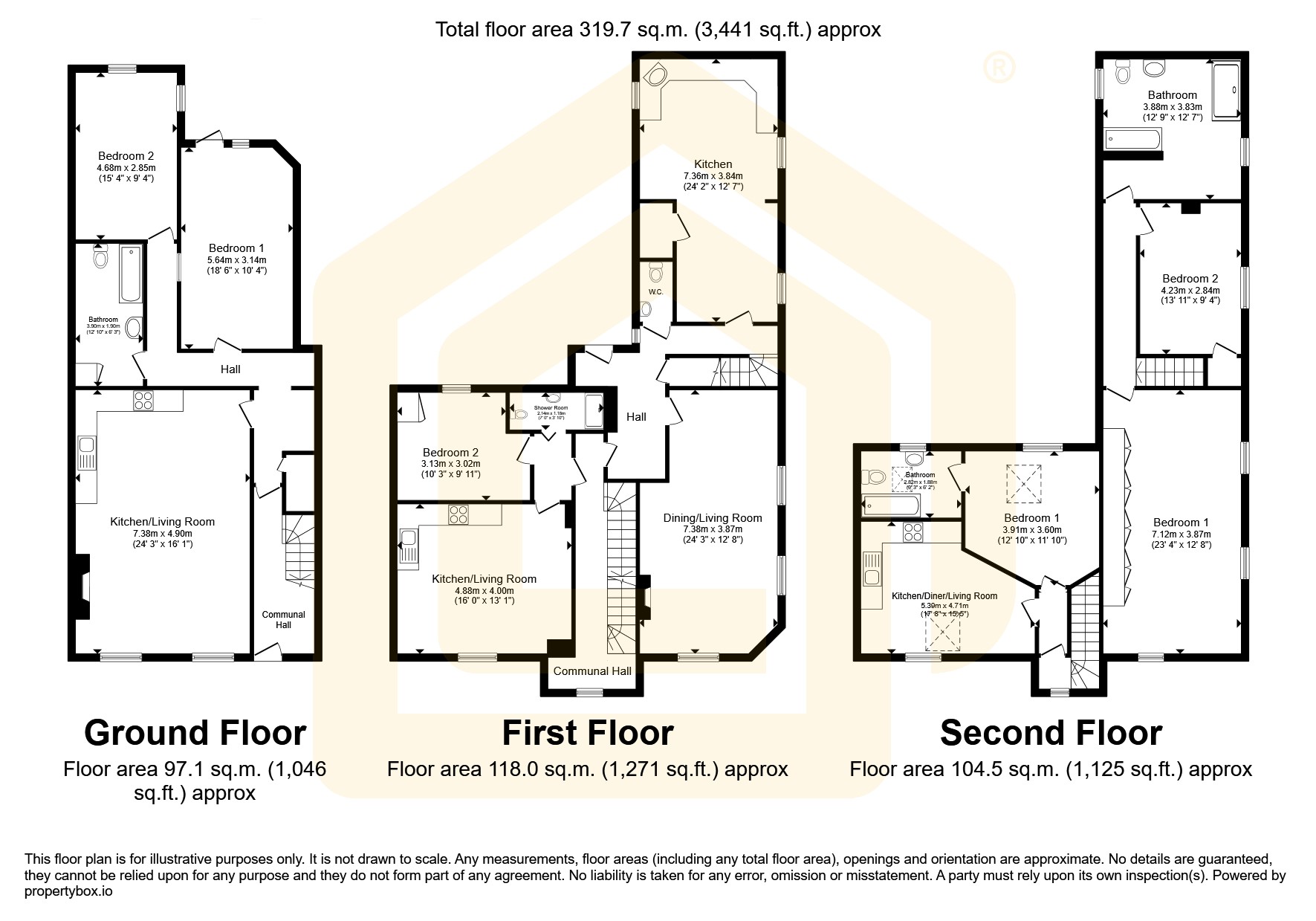 Flats 1,2,3,4 - 61-62 Westgate, Grantham, NG31 6JZ, Flats 1,2,3,4 - 61-62 Westgate, Grantham, NG31 6JZ, Grantham floorplan