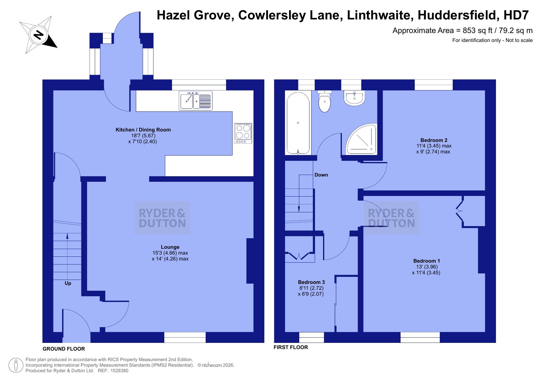 Hazel Grove, Linthwaite floorplan