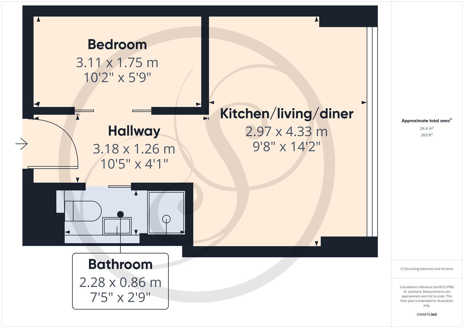 S112 Citispace, 11 Regent Street, Leeds floorplan