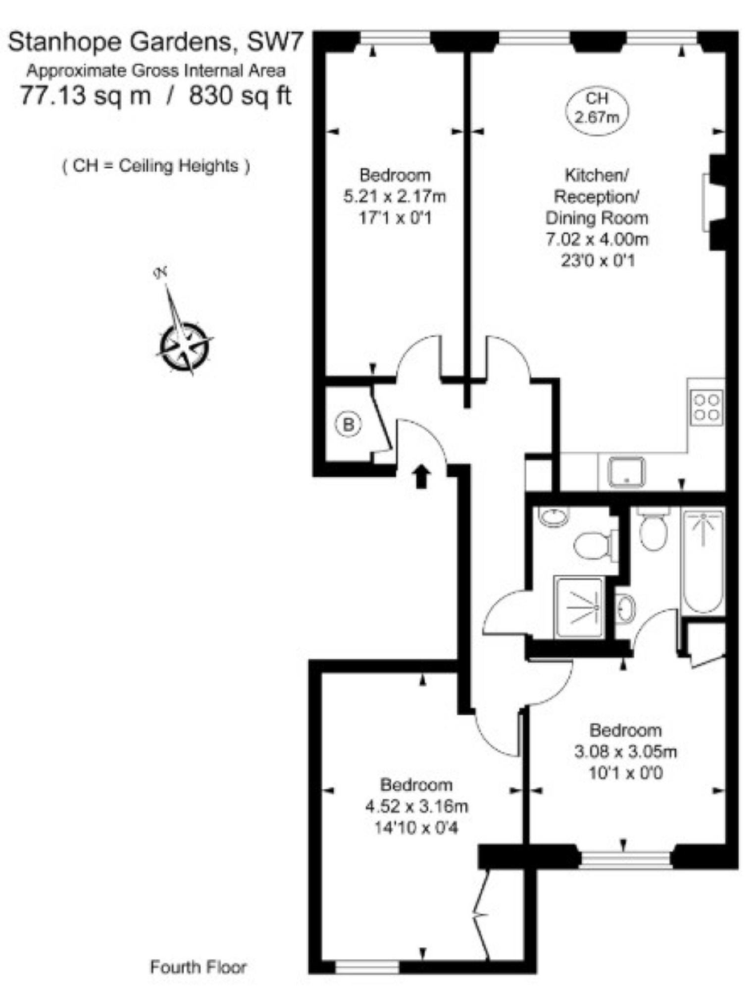 Stanhope Gardens, London floorplan