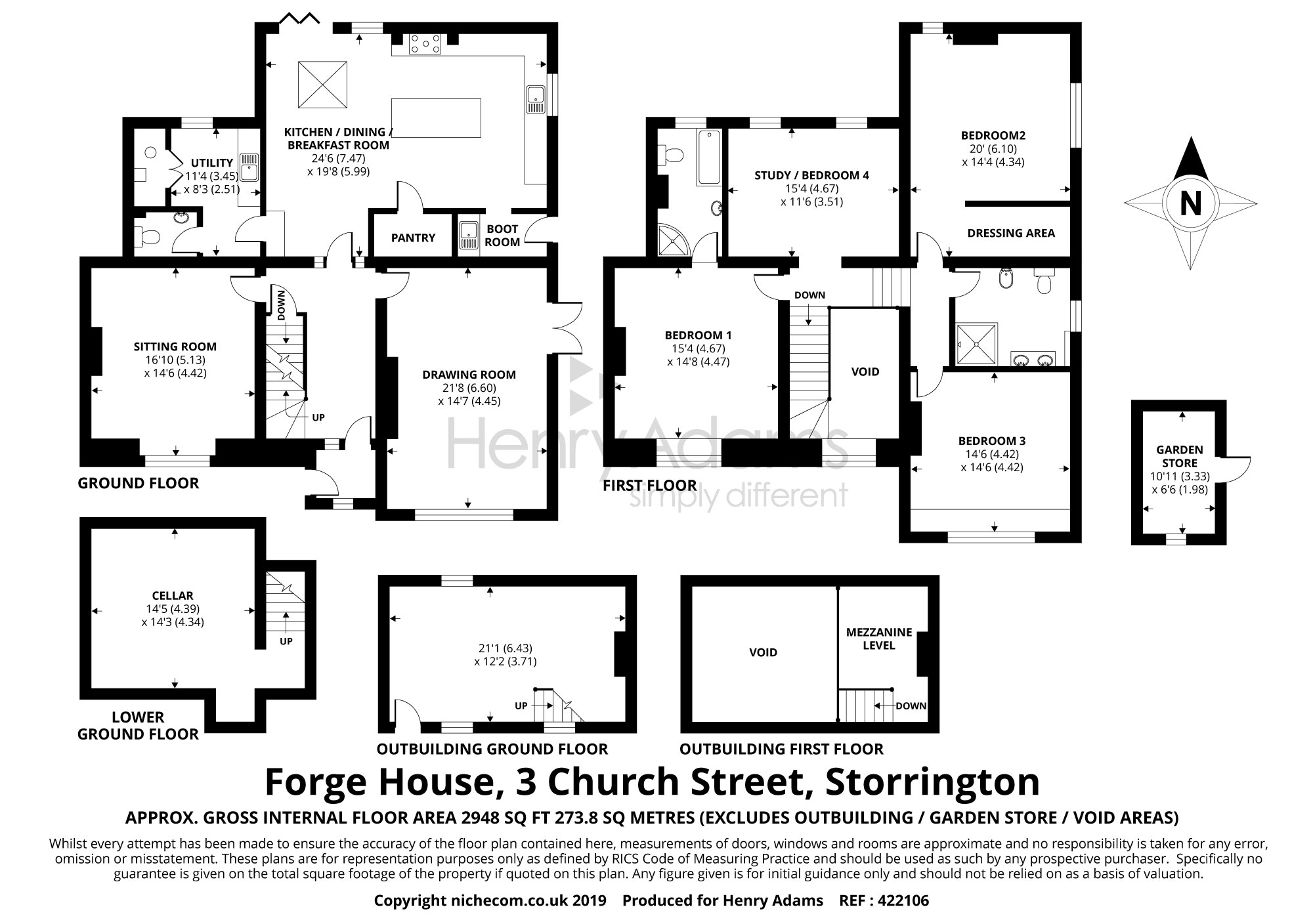 4 Bedrooms Terraced house for sale in Church Street, Storrington RH20