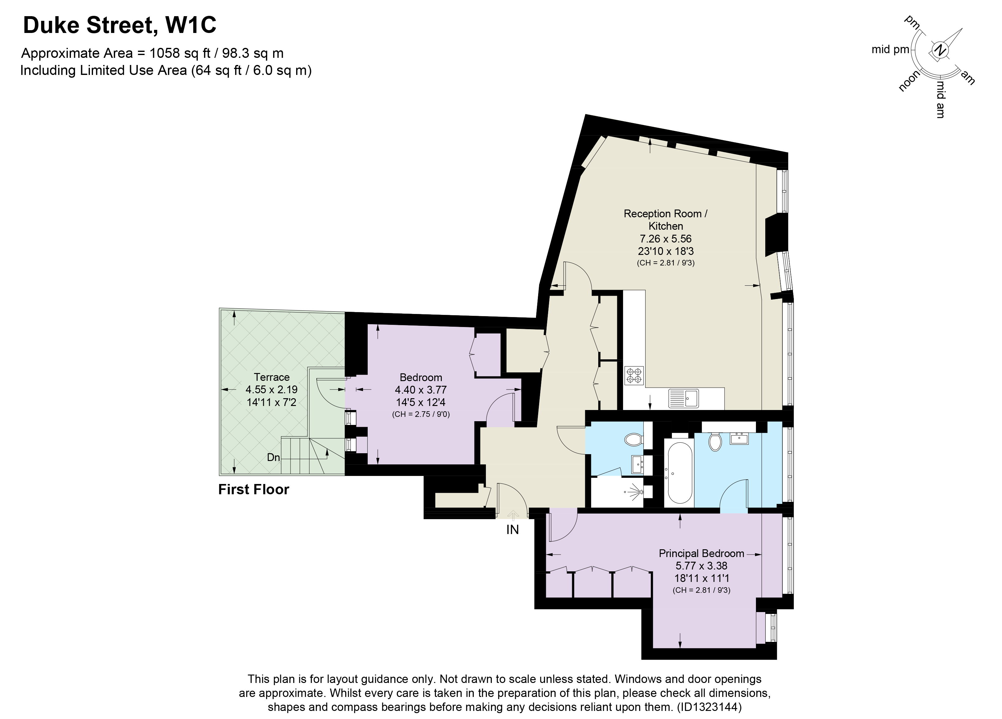 Apartment 1.03, 65, Duke Street, London floorplan
