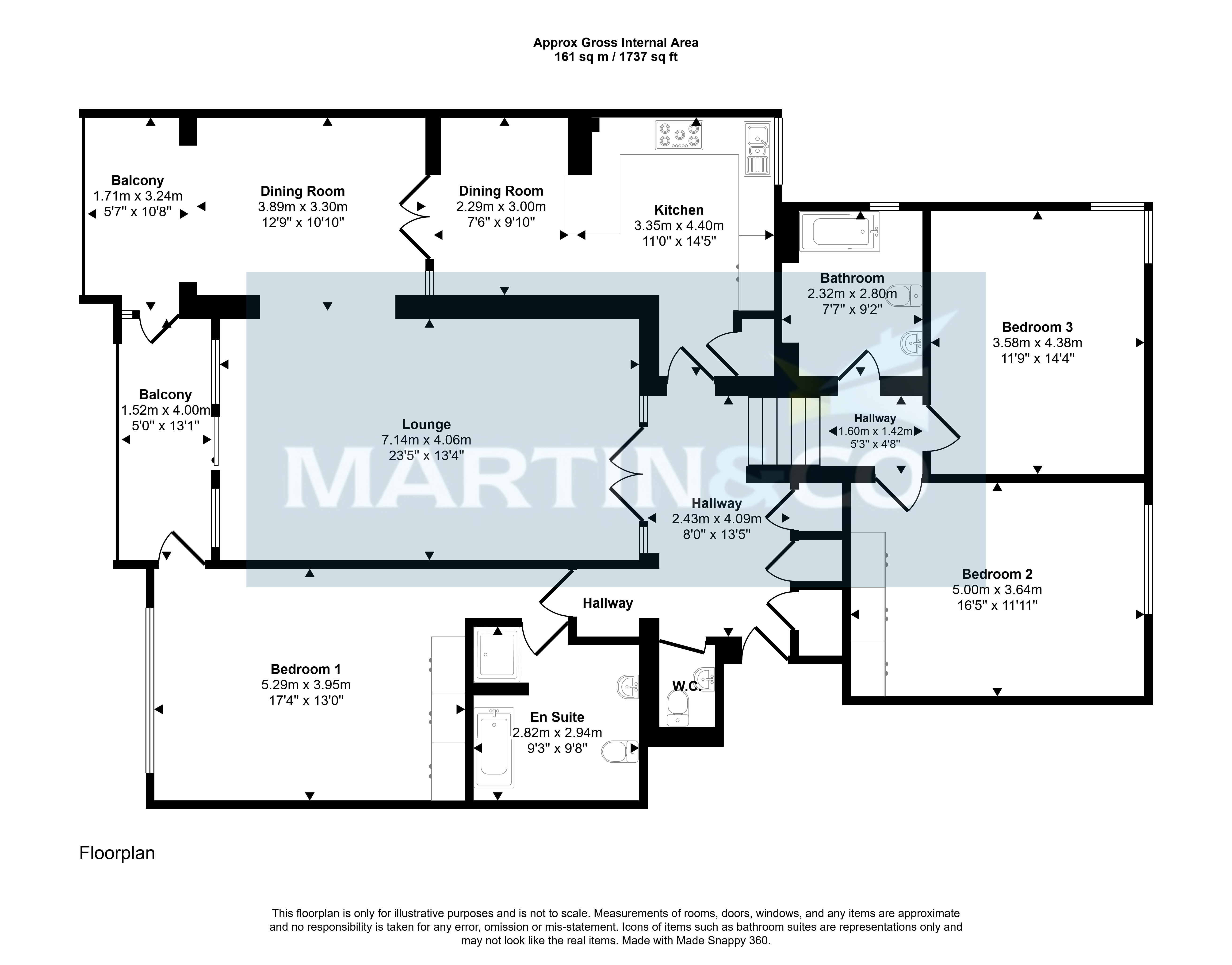 Apartment 13 Harbour Watch, 391, Sandbanks Road, Poole floorplan