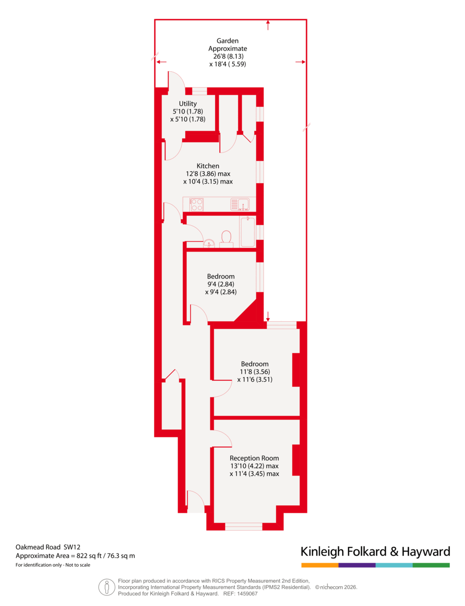 6, Oakmead Road, London floorplan