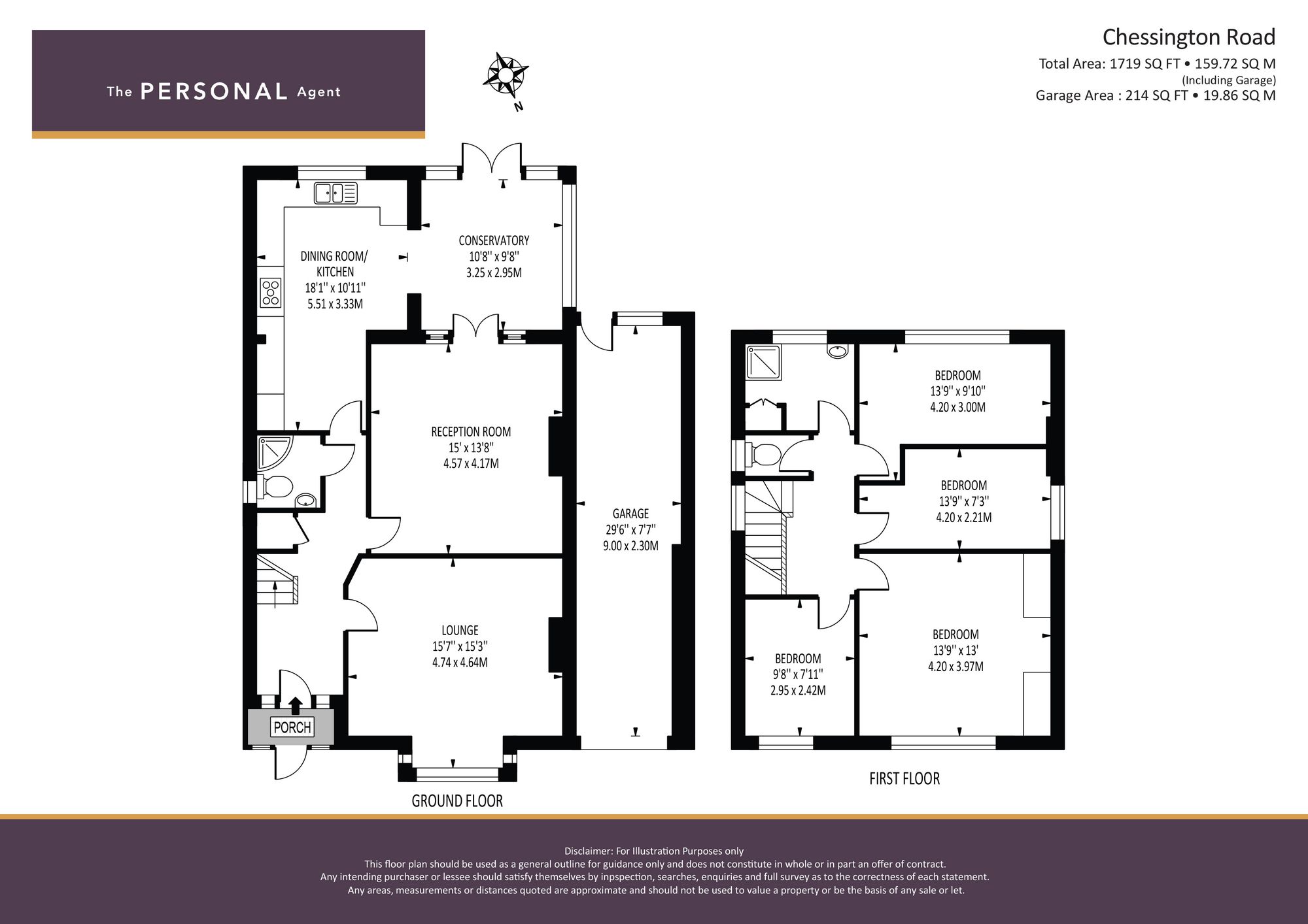 521 Chessington Road, Epsom floorplan