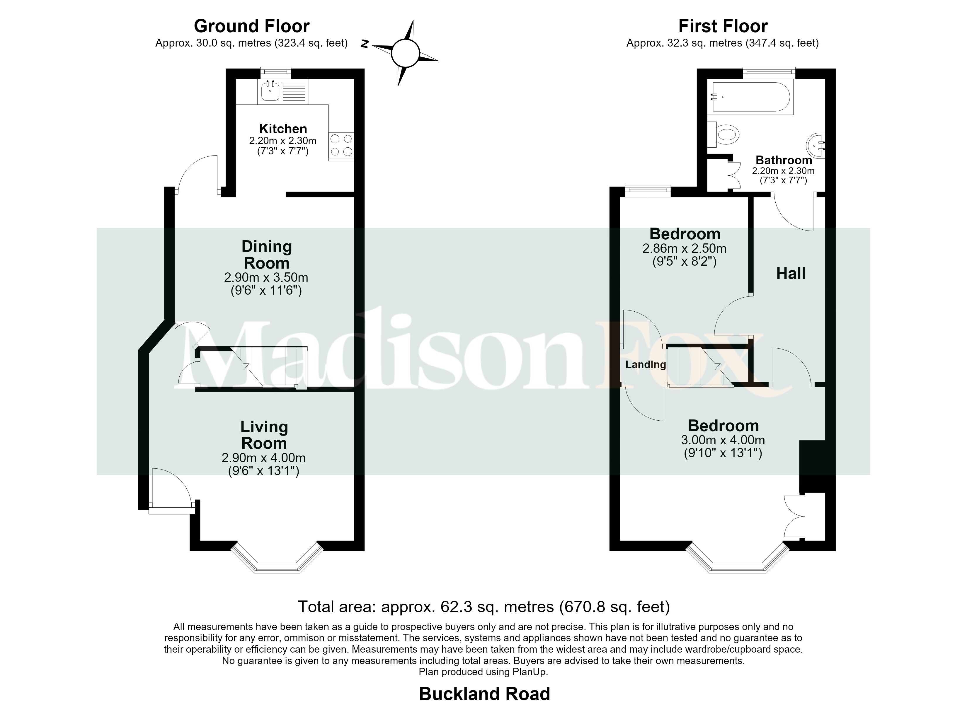 Buckland Road, London floorplan