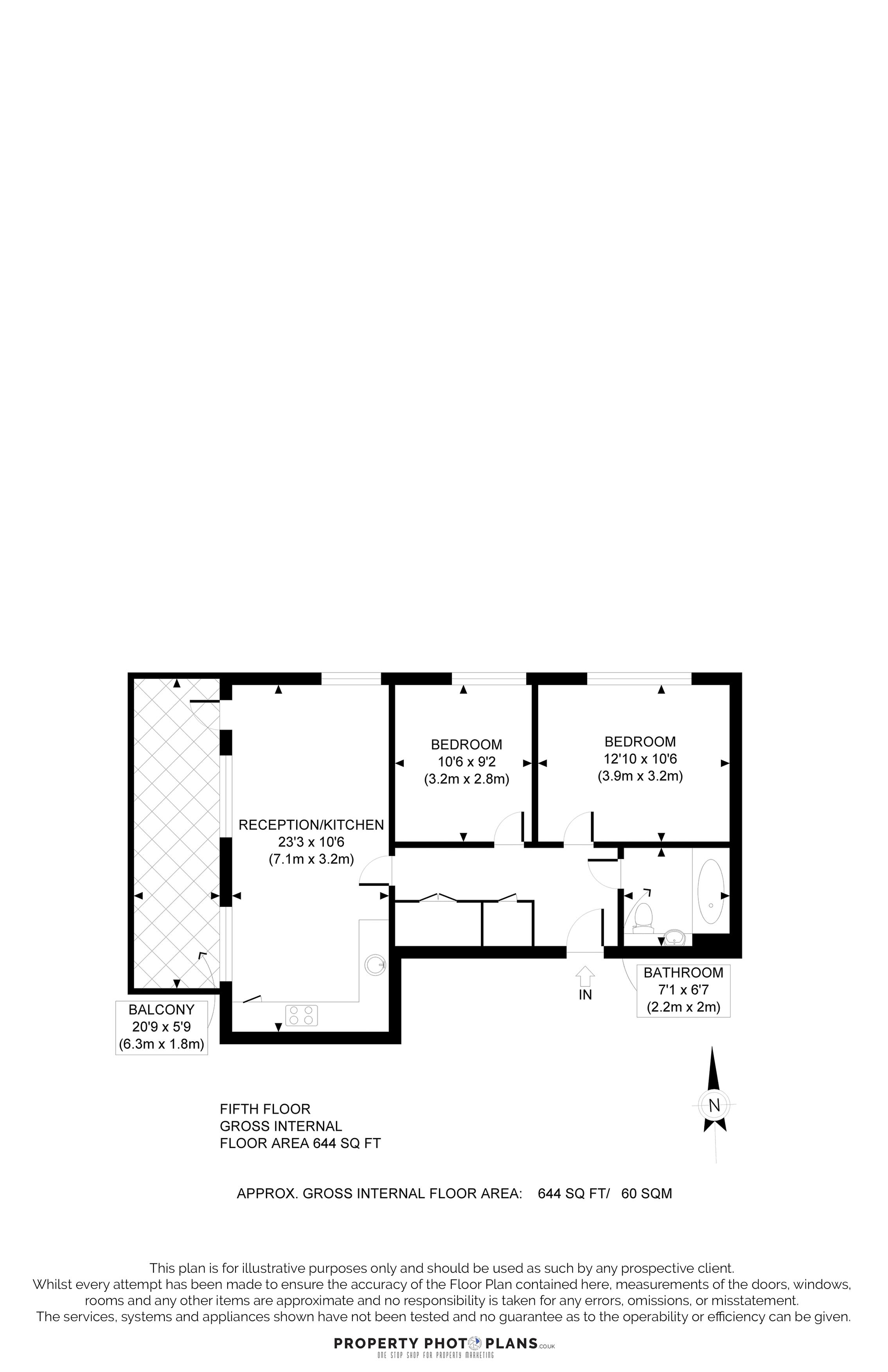 25, Cornelious apartments, Harrow floorplan