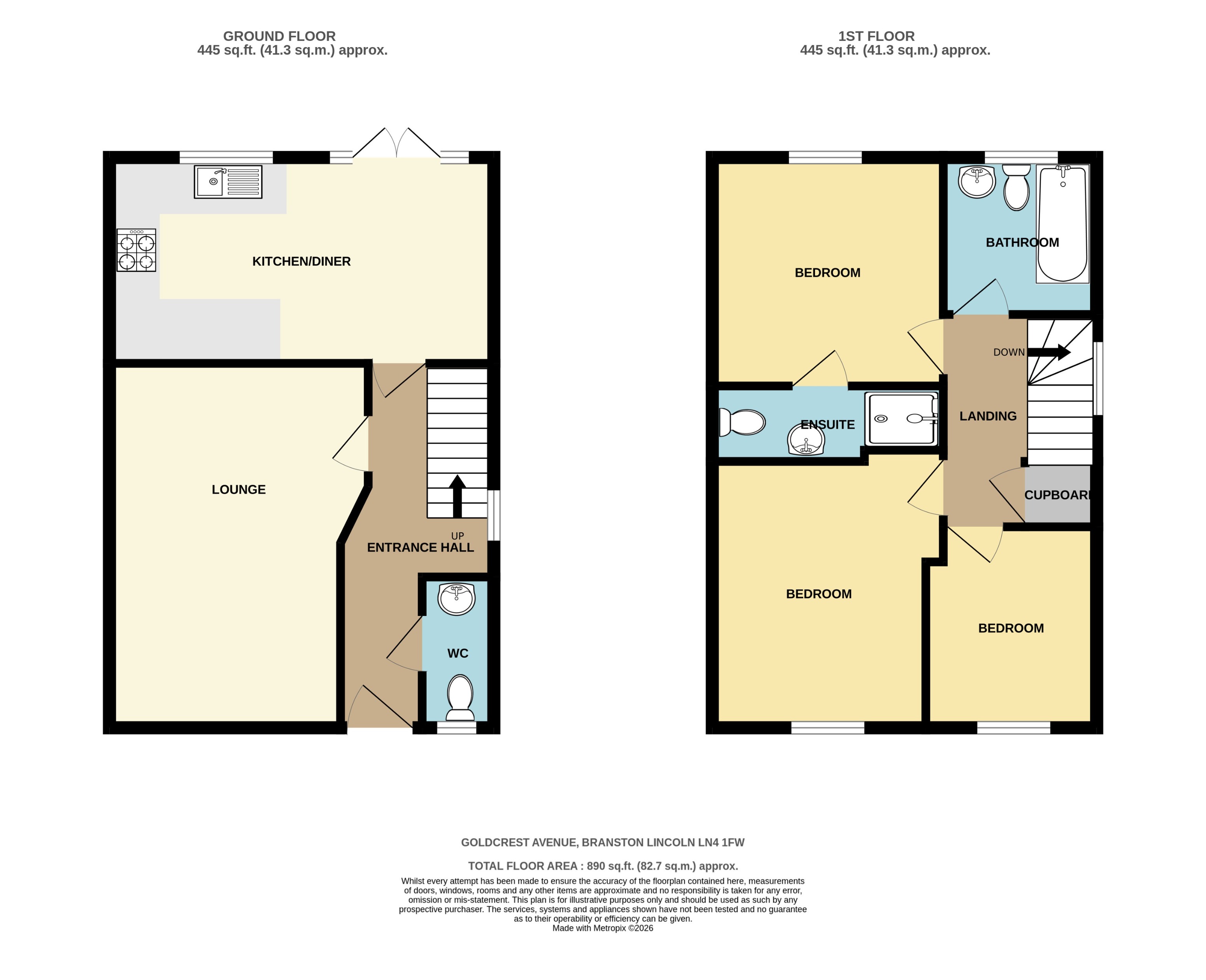 22, Goldcrest Avenue, Branston floorplan