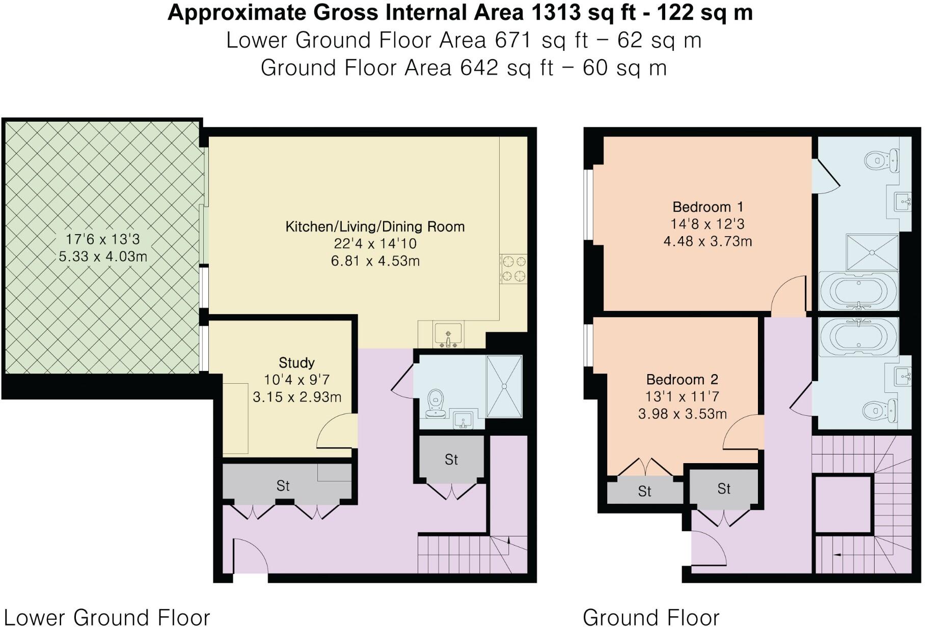 Seagrave Road, London floorplan