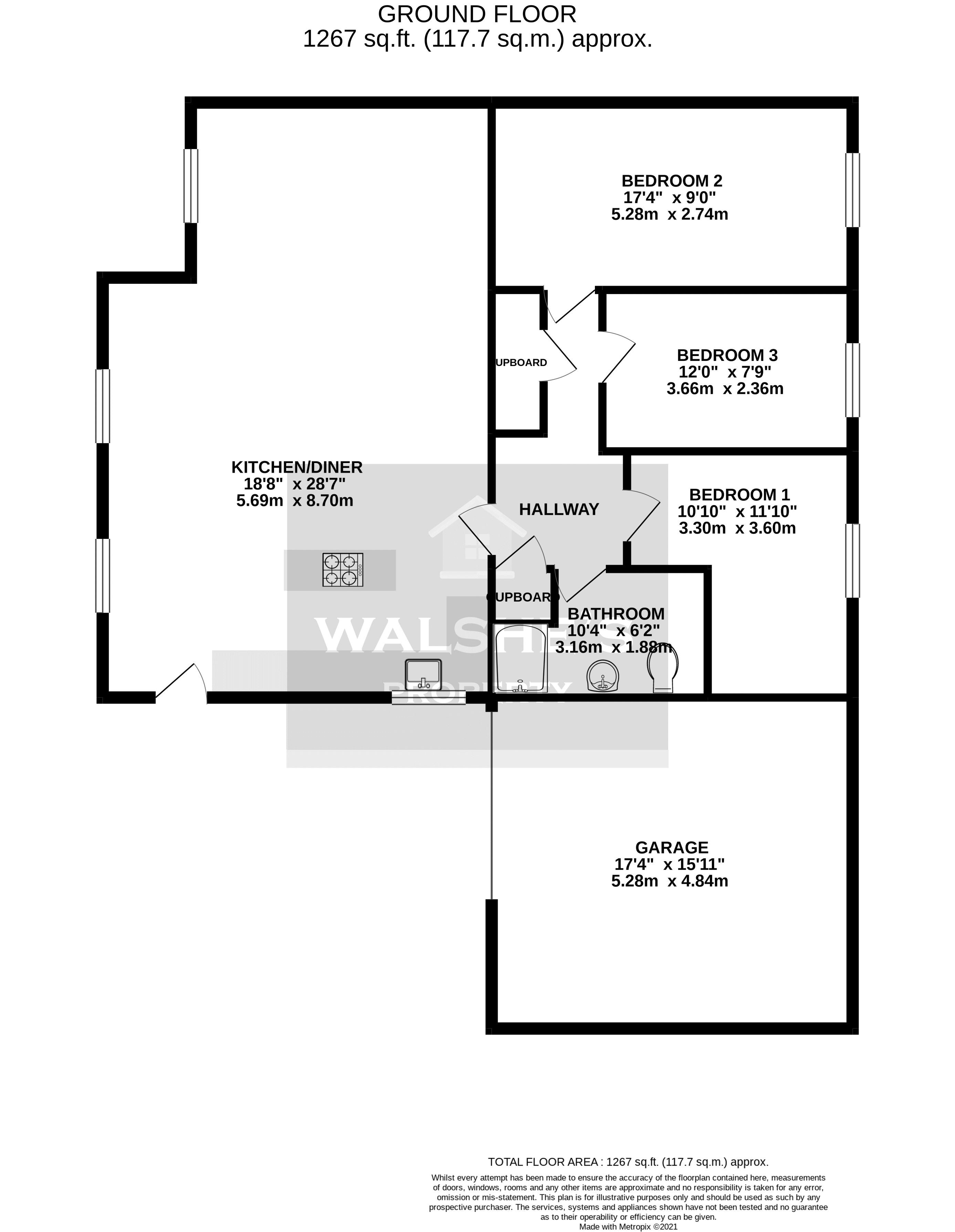 Wharf Road, Crowle, Scunthorpe DN17, 3 bedroom detached bungalow for