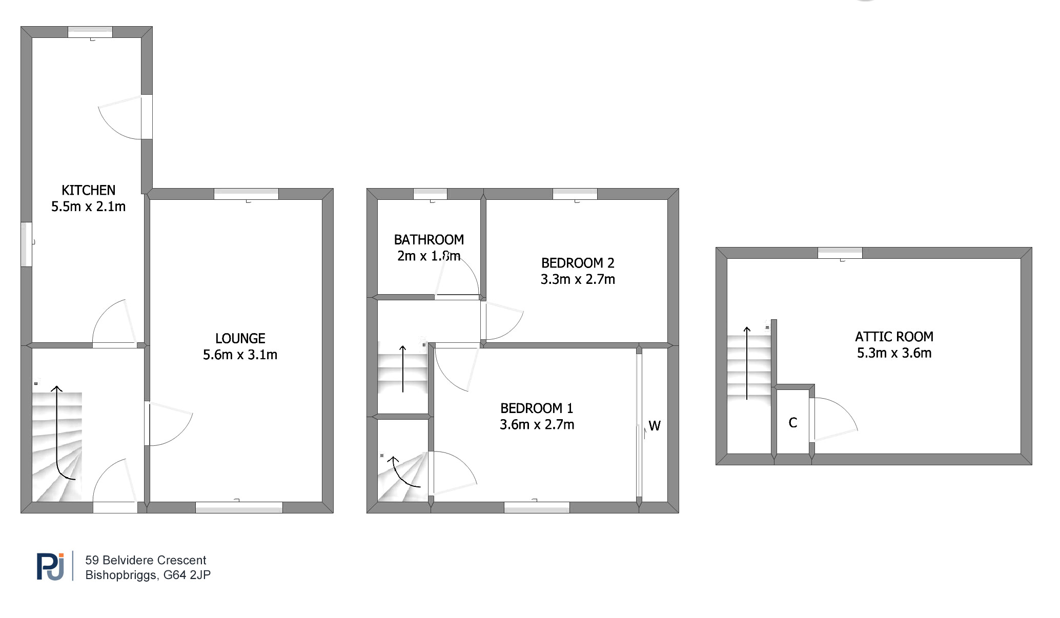 59 Belvidere Crescent, Bishopbriggs, Glasgow floorplan