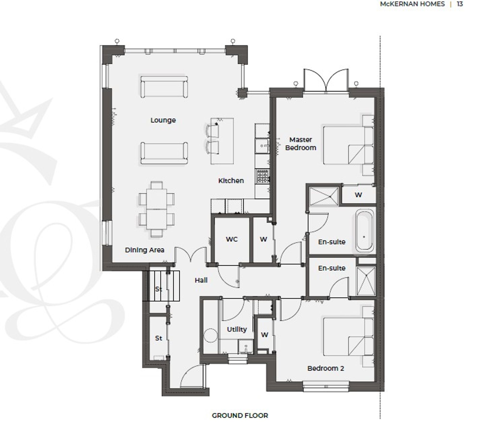 Apt 2. Consort Gardens, Orchil Road, Auchterarder floorplan