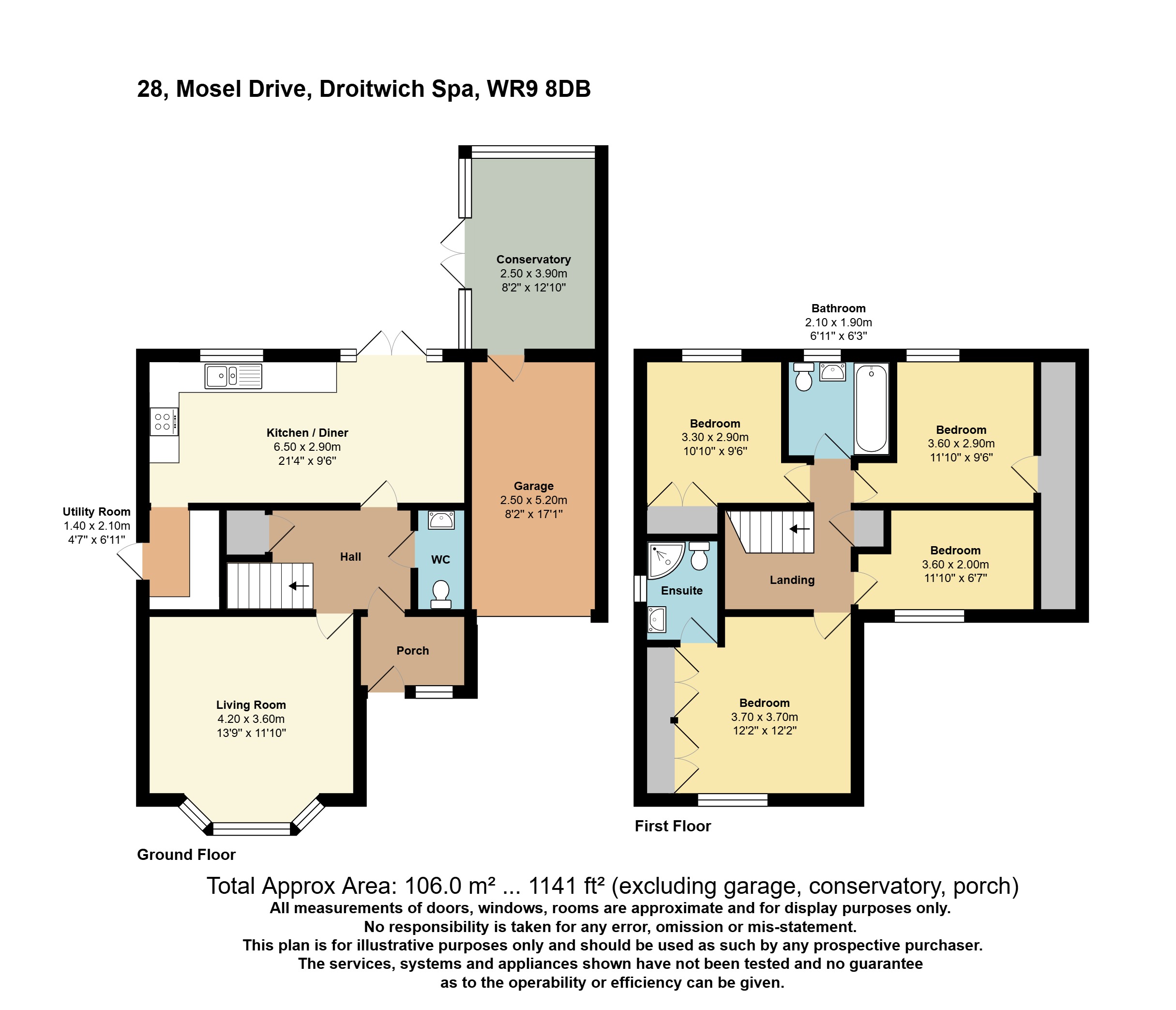 28, Mosel Drive, Worcestershire floorplan