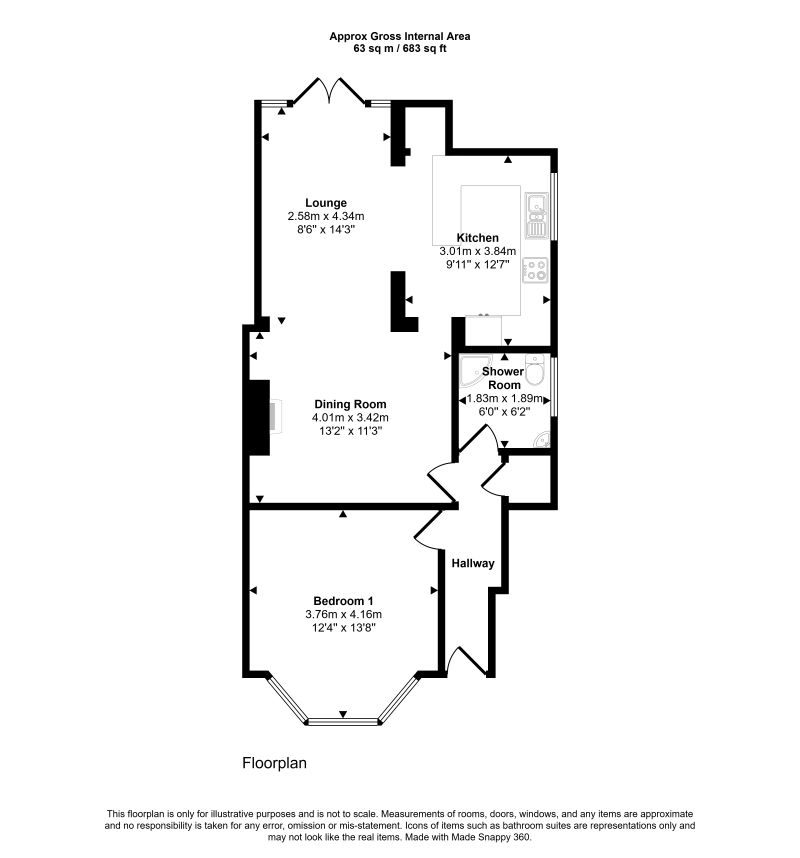 66, Vale Crescent, London floorplan