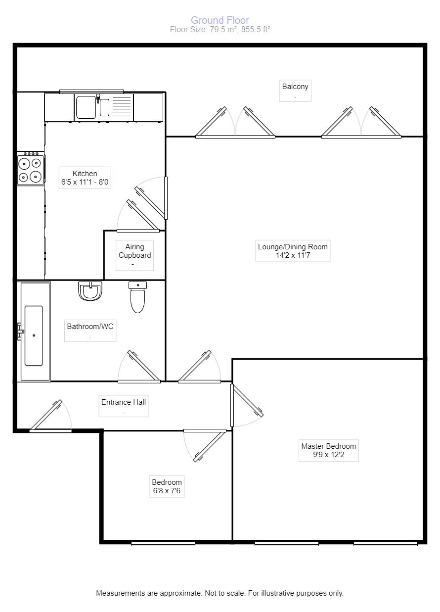 2 Bedrooms Flat to rent in Duckmill Crescent Duckmill Lane, Bedford MK42