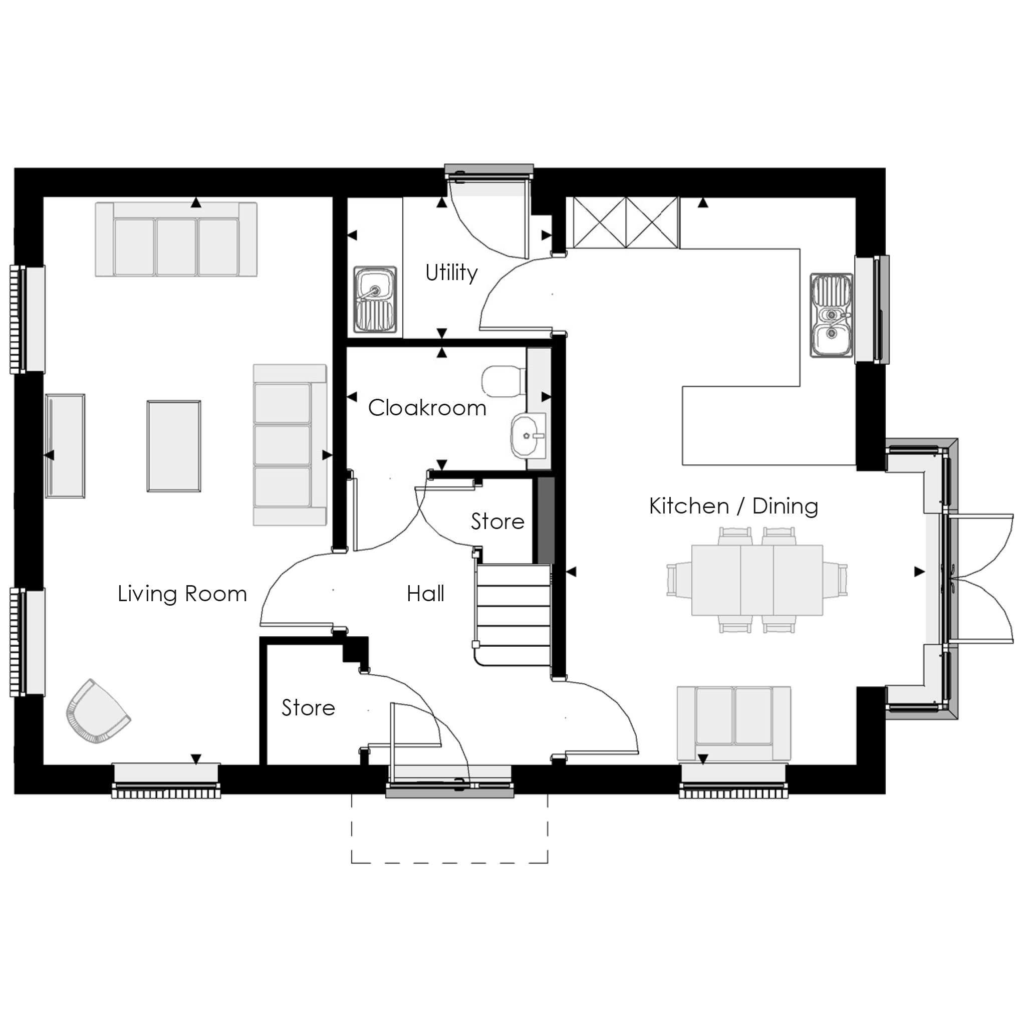 Oakfield Lane, Wilmington floorplan