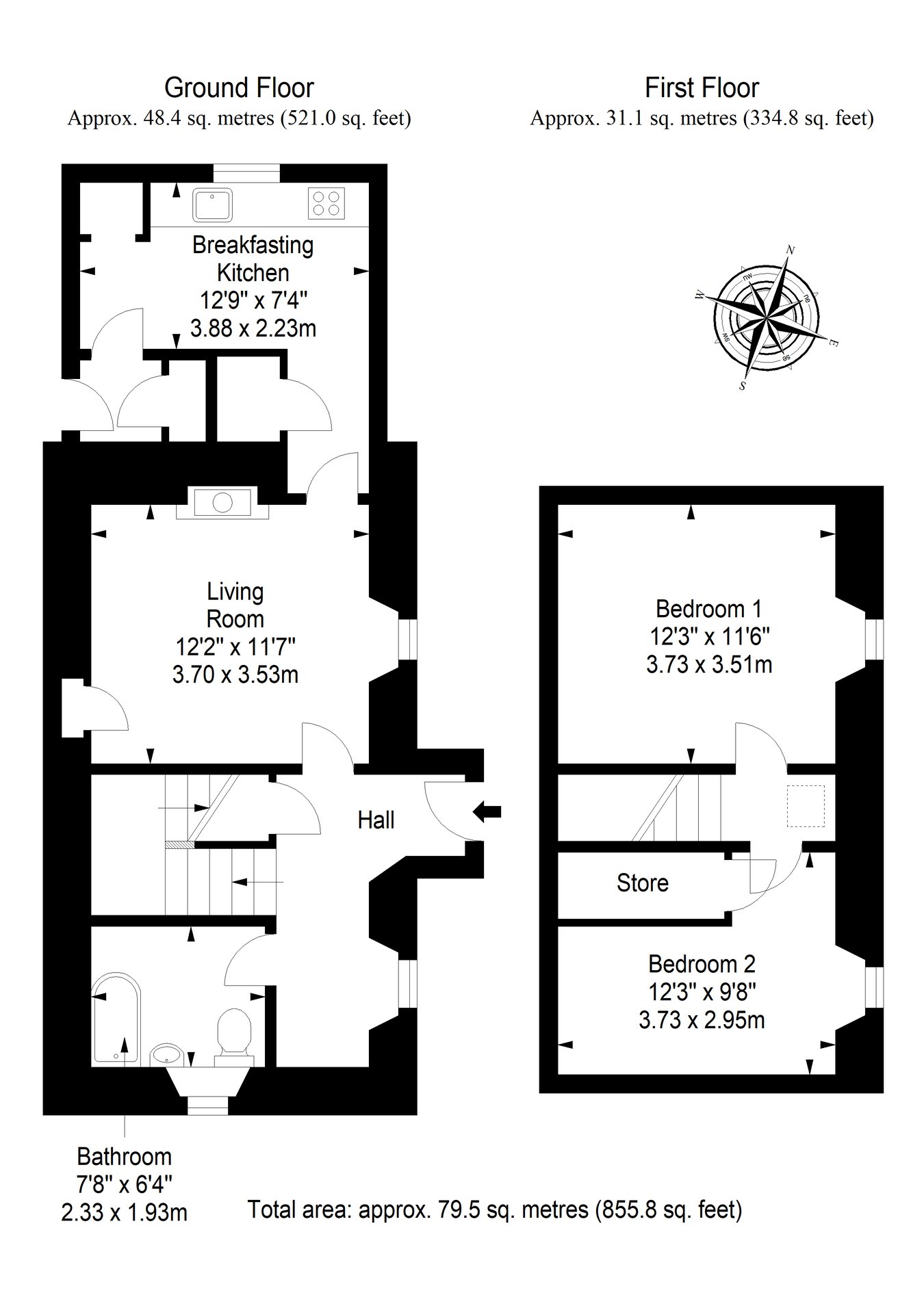 4 Nisbetfield Farm Cottage, Cupar floorplan