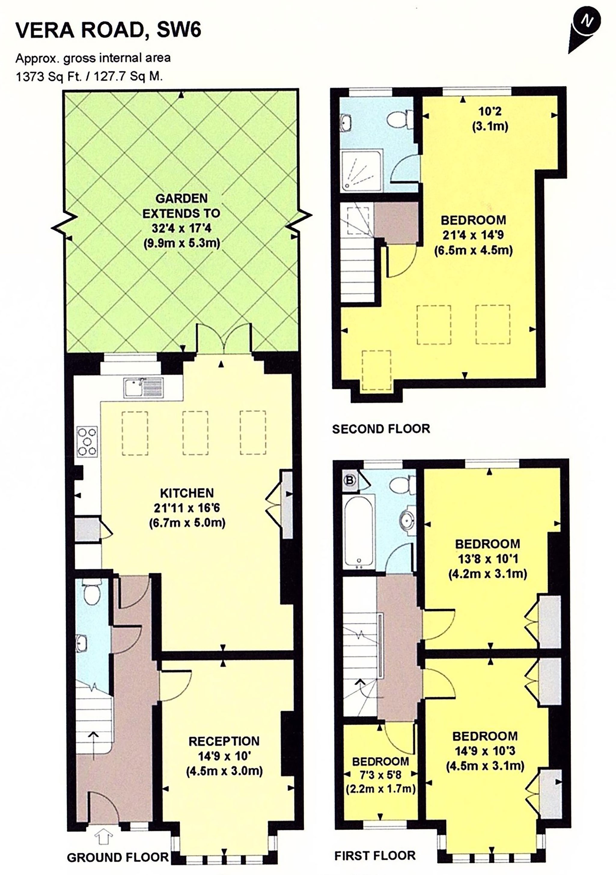 4 Bedrooms Terraced house to rent in Vera Road, London SW6