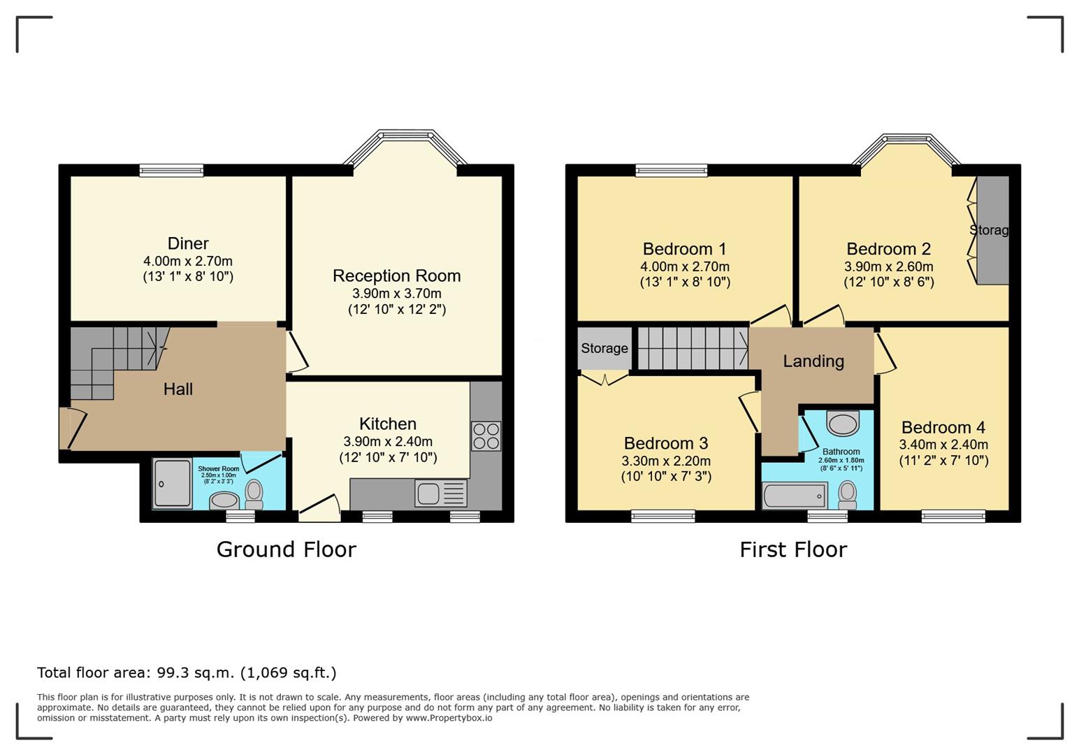 42, Hywel Crescent, Barry floorplan