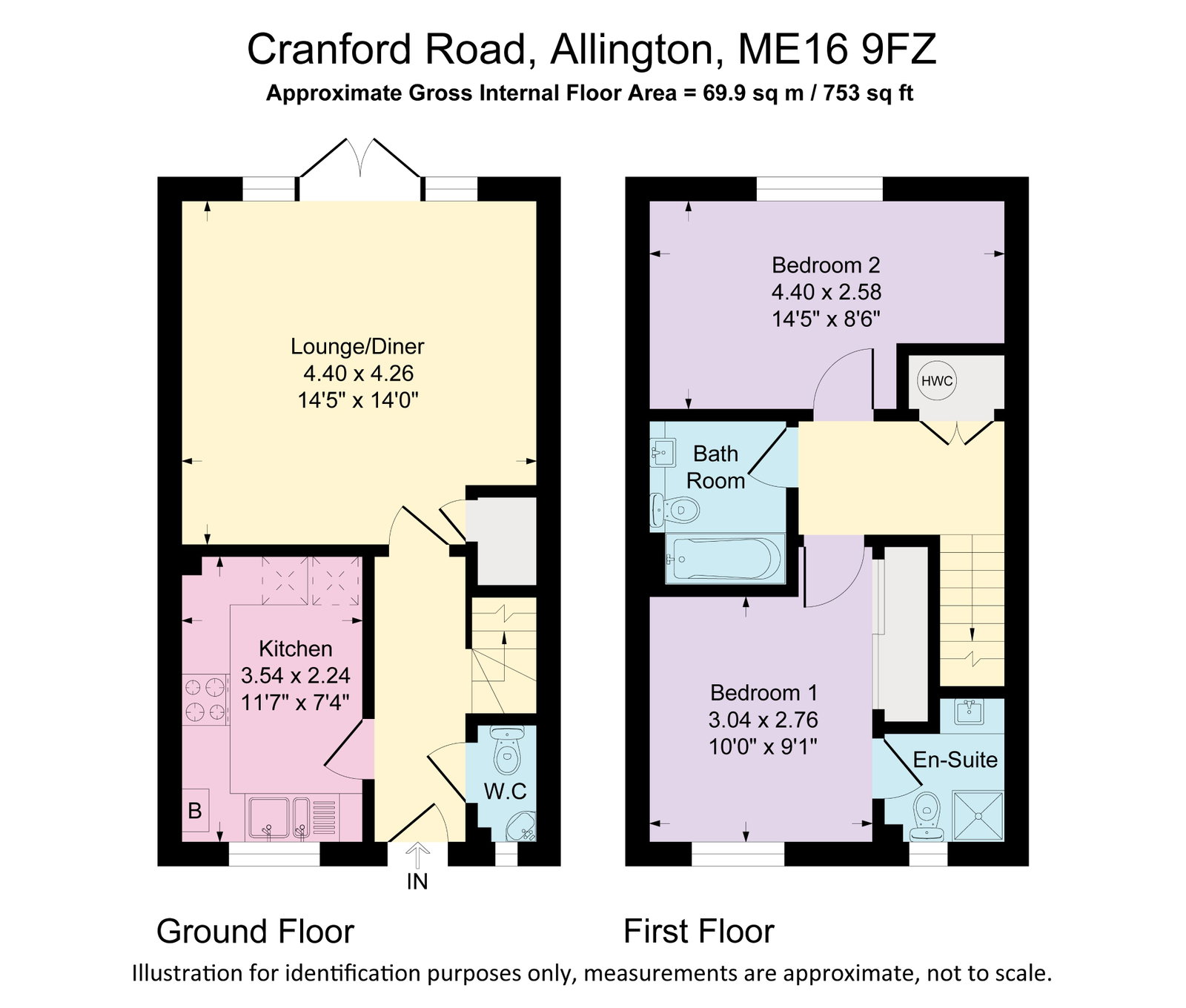 56 Cranford Road, Maidstone floorplan
