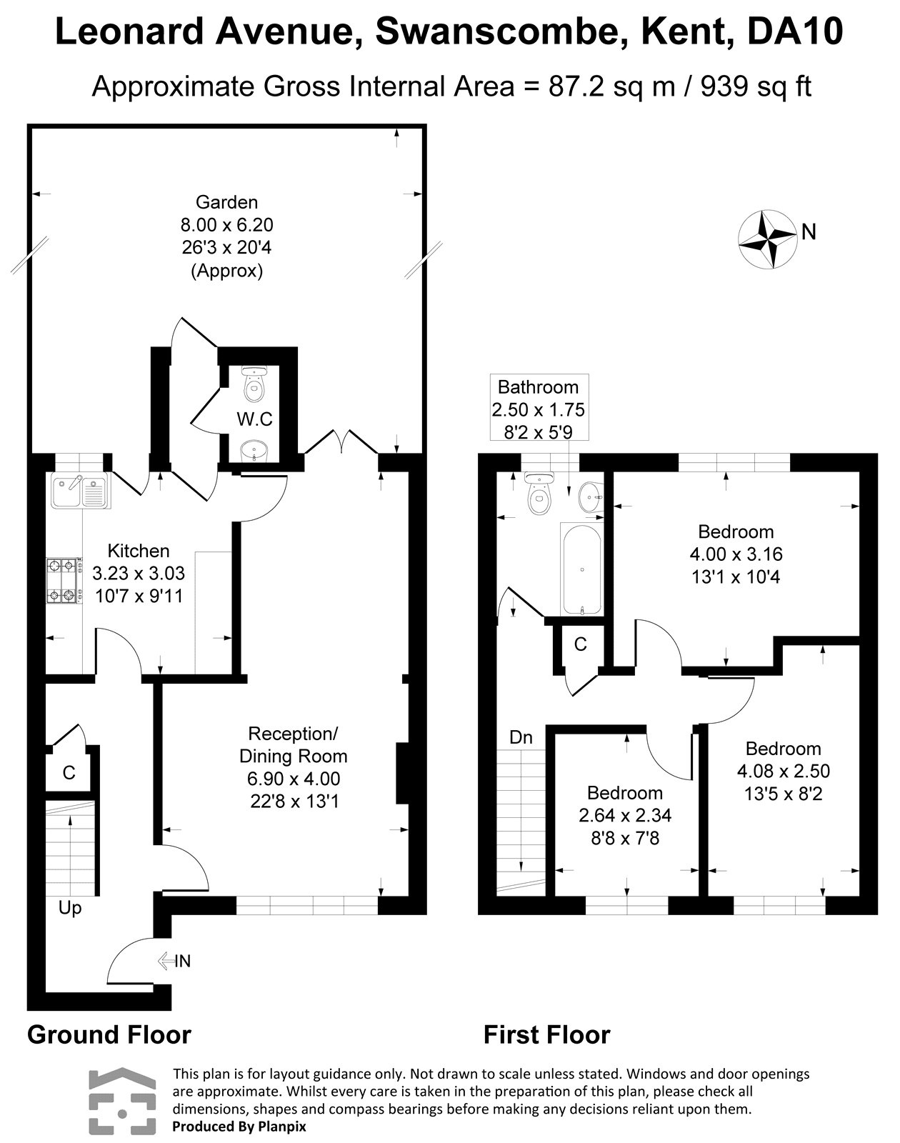 3, Leonard Avenue, Kent floorplan