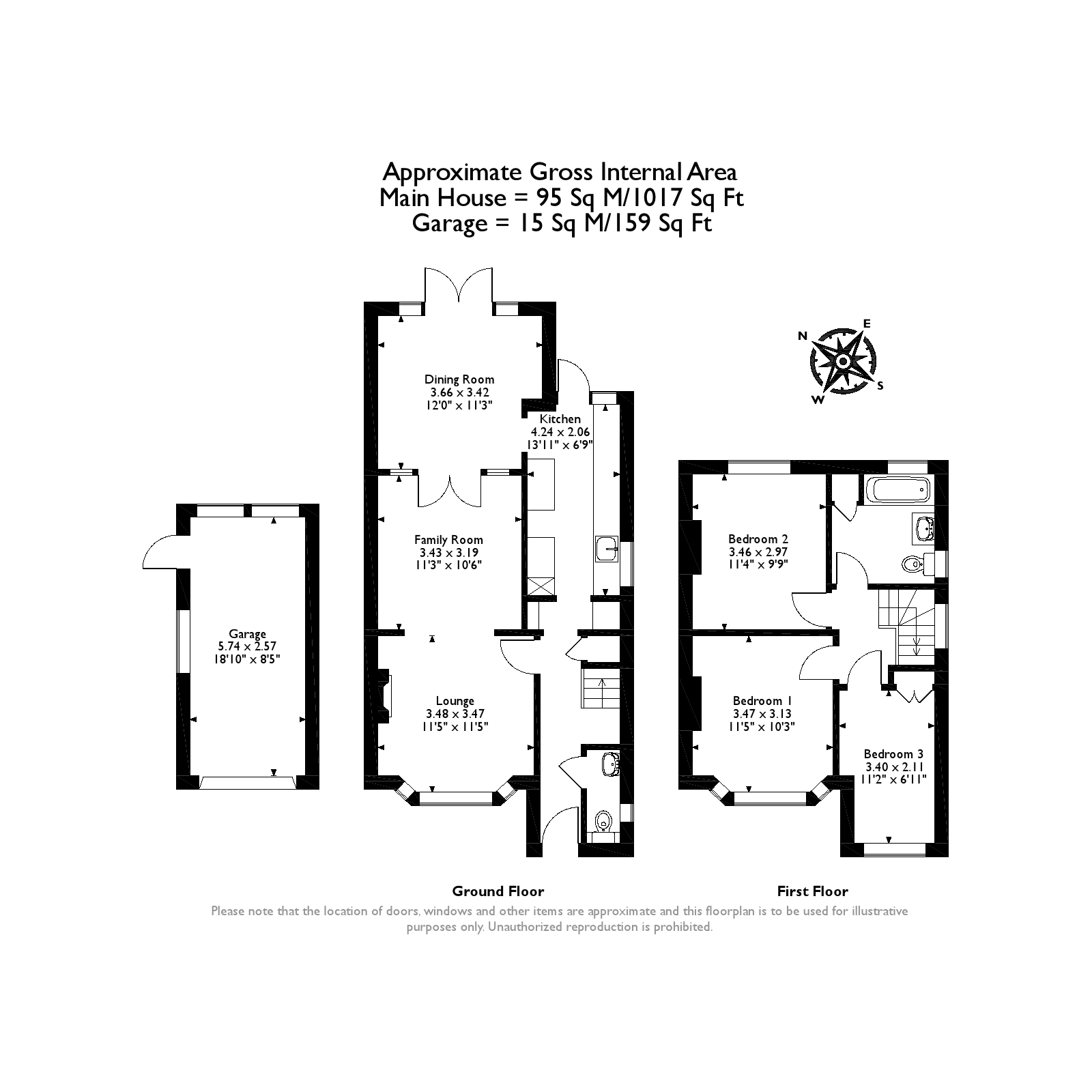 3 Bedrooms Semi-detached house for sale in Warren Road, New Haw, Addlestone KT15