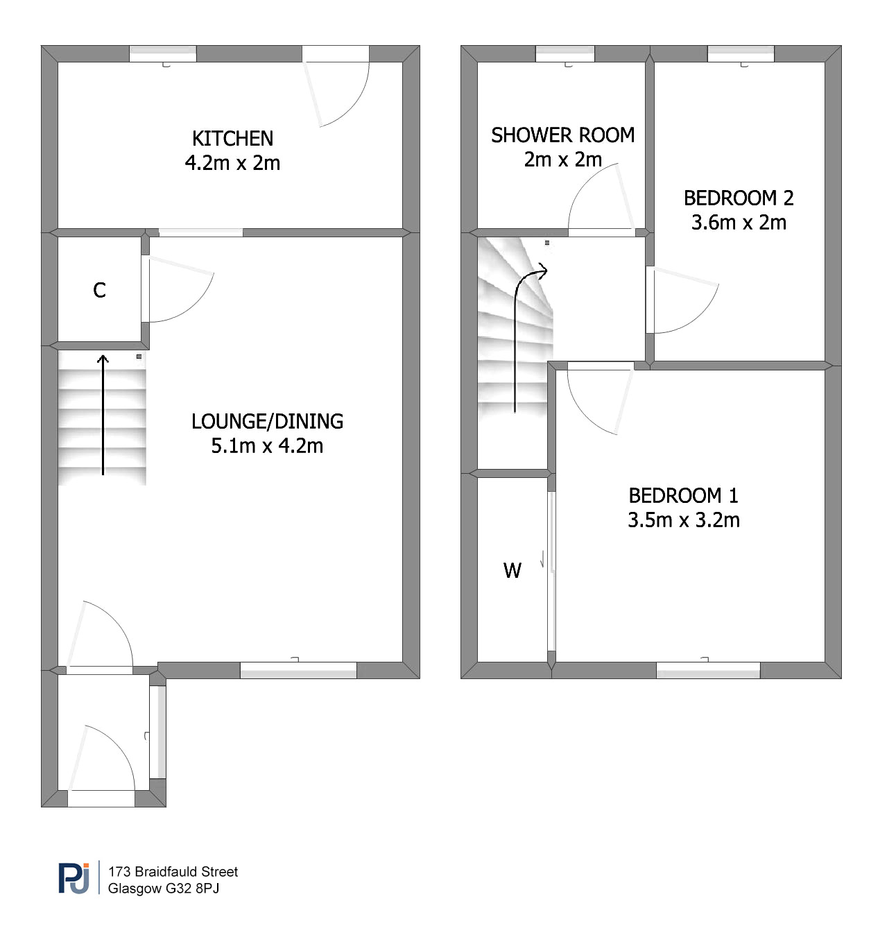 173 Braidfauld Street, Tollcross, Glasgow floorplan