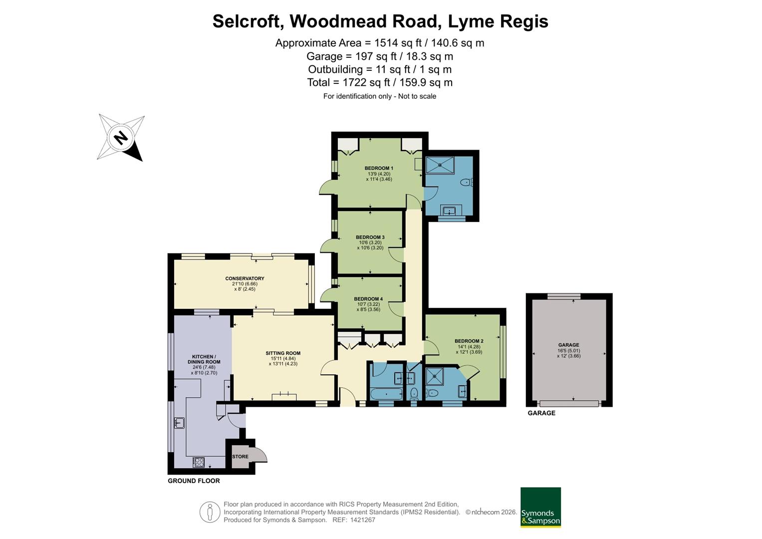 Selcroft, Woodmead Road, Lyme Regis floorplan