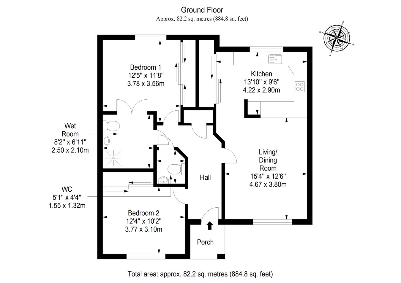 2, Overton Court, Kirkcaldy floorplan