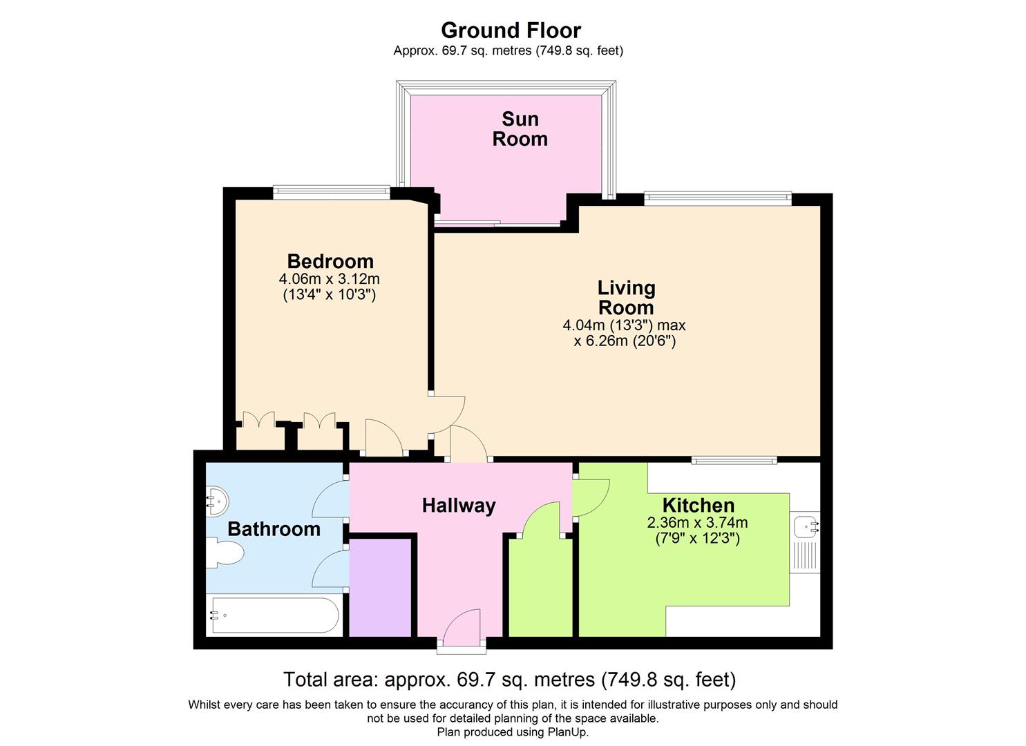 Lakeland House, Marine Road East, Morecambe LA4, 1 bedroom flat for