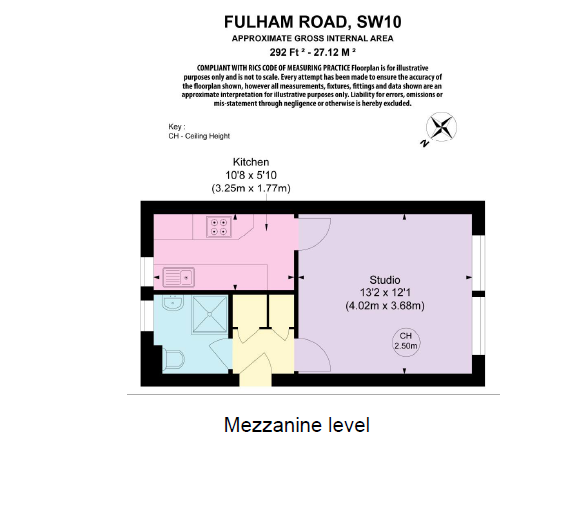 Flat 3, 361, Fulham Road, London floorplan