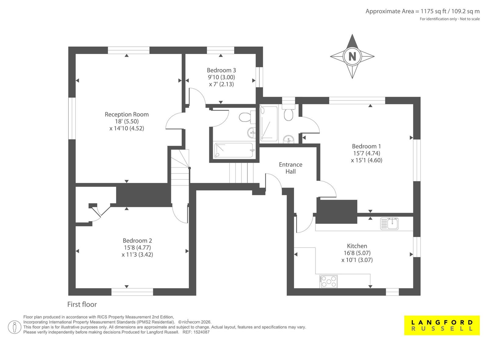 Flat 3, 3, Park Hill, Bromley floorplan